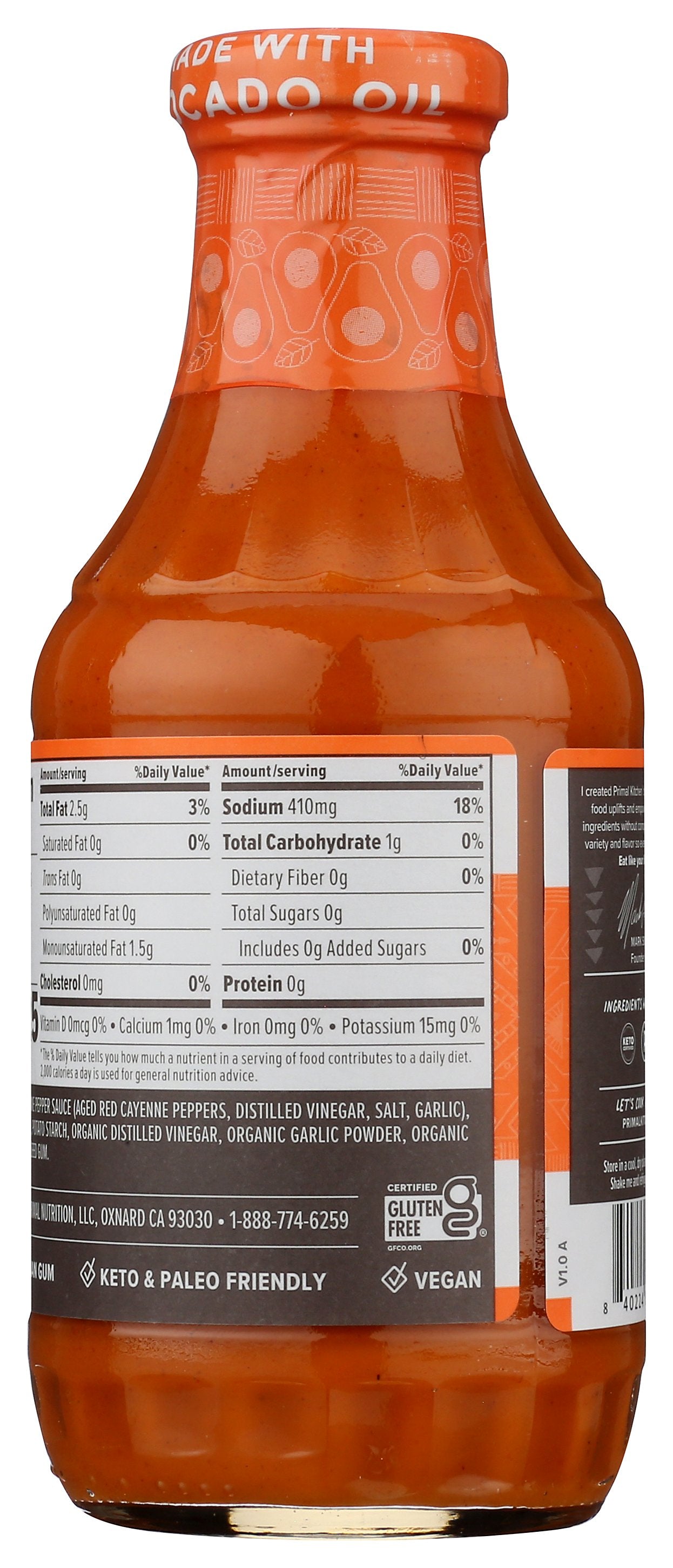 PRIMAL KITCHEN SAUCE BUFFALO ORIG - Case of 6
