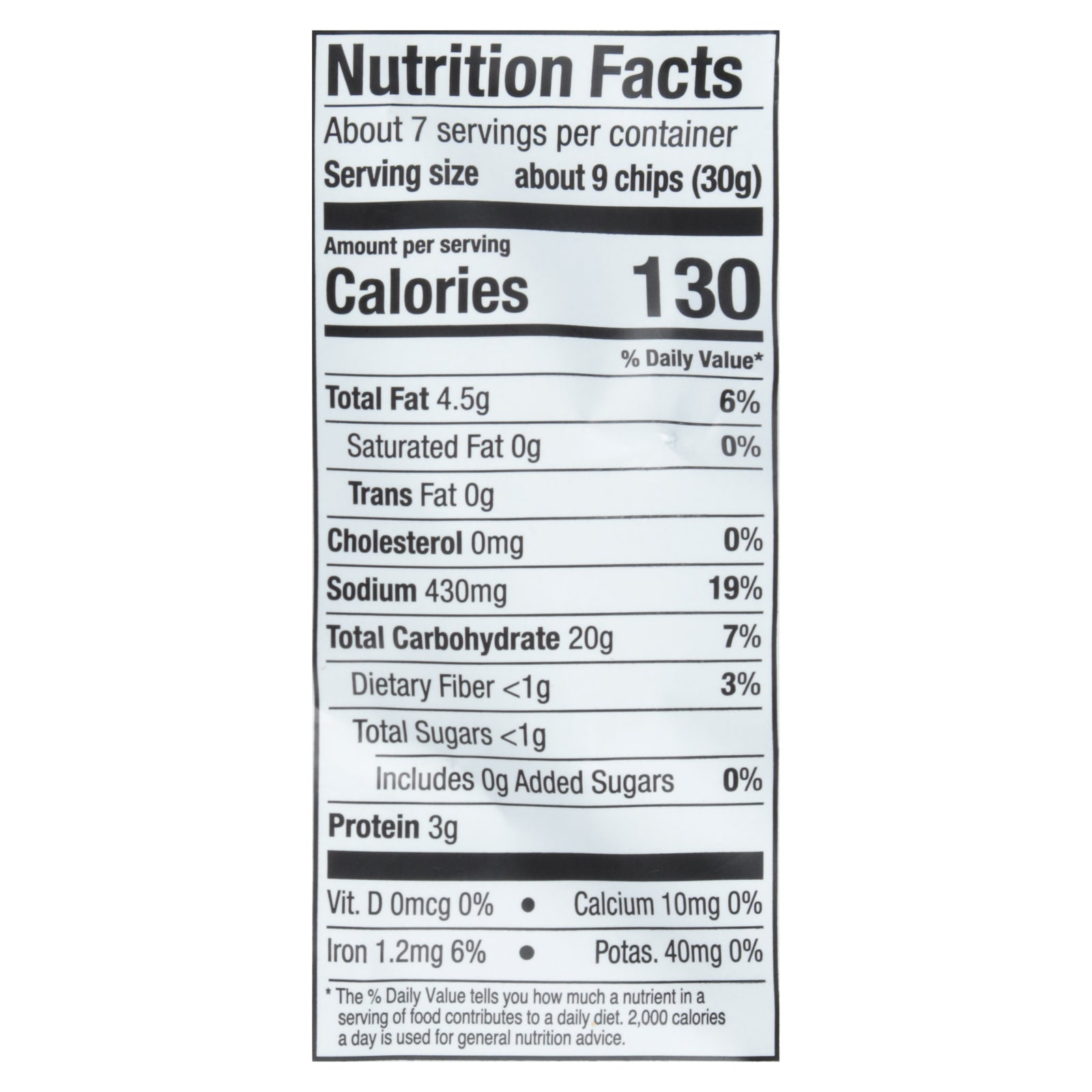 Pretzelized - Pita Chip Sea Salt - CS of 12-7 OZ