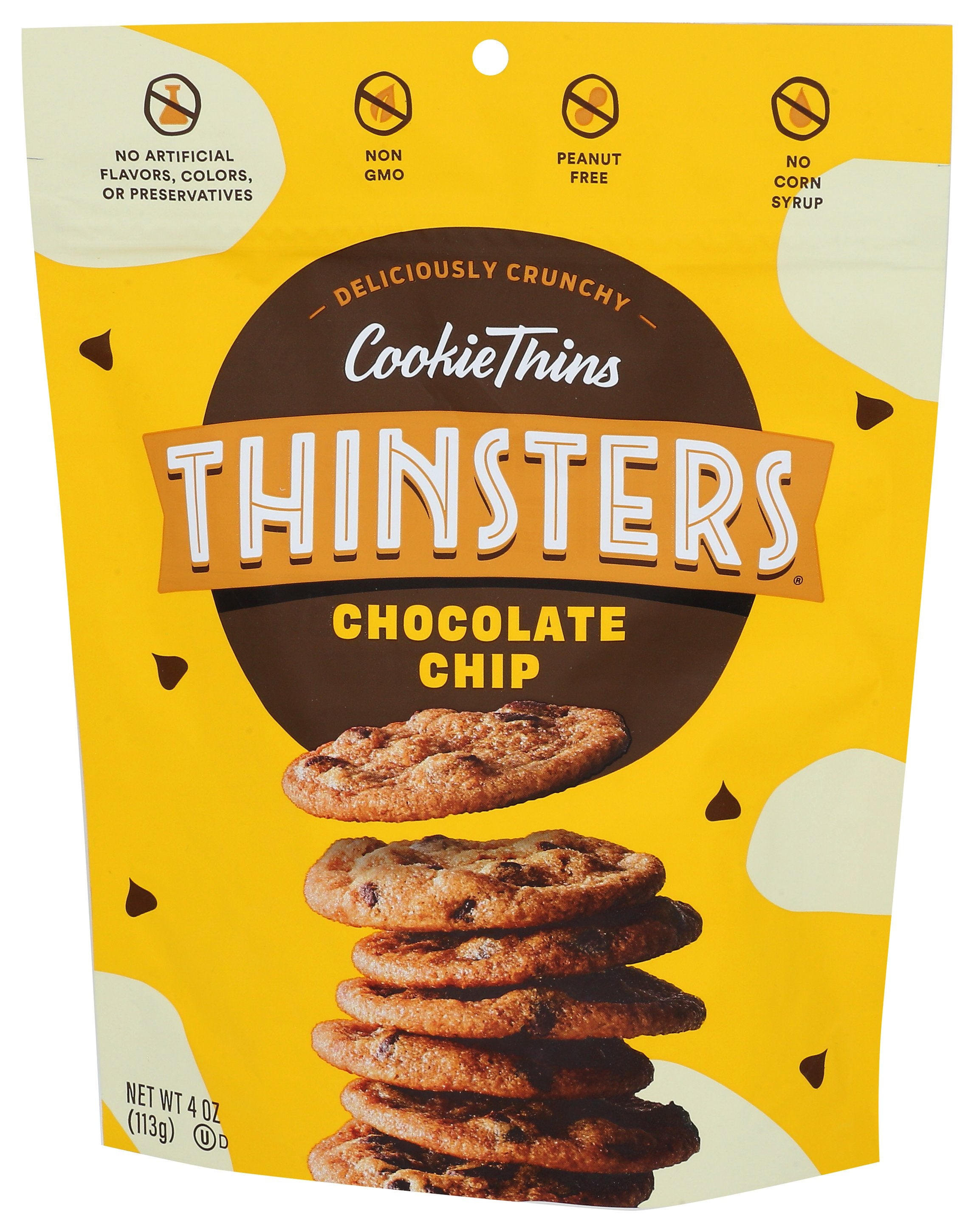 THINSTERS COOKIE THIN CHOC CHIP - Case of 12