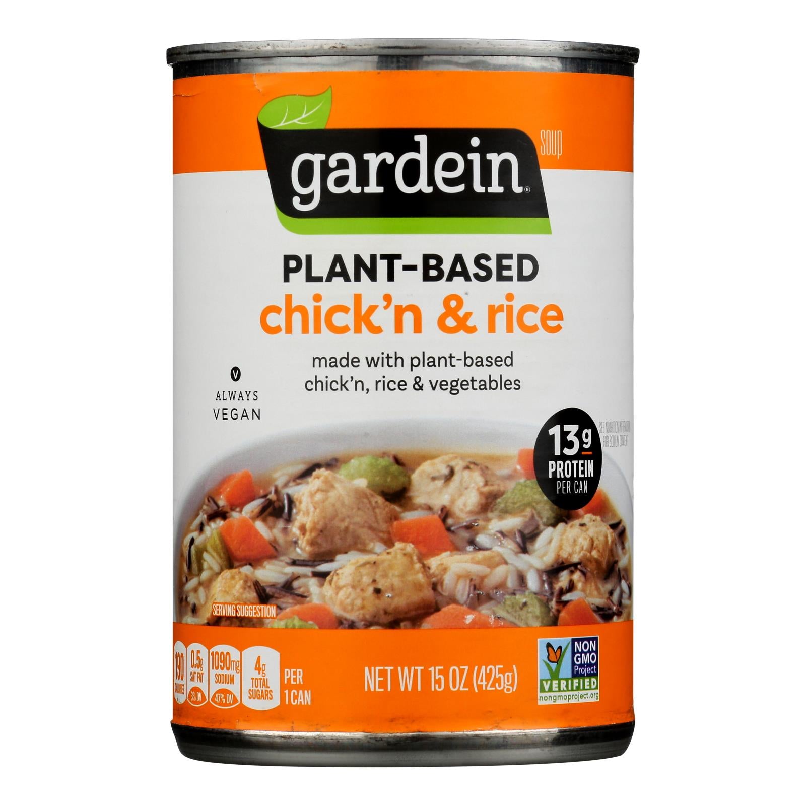 Gardein - Soup Chicken & Rice Plant-based - Case Of 12-15 Oz