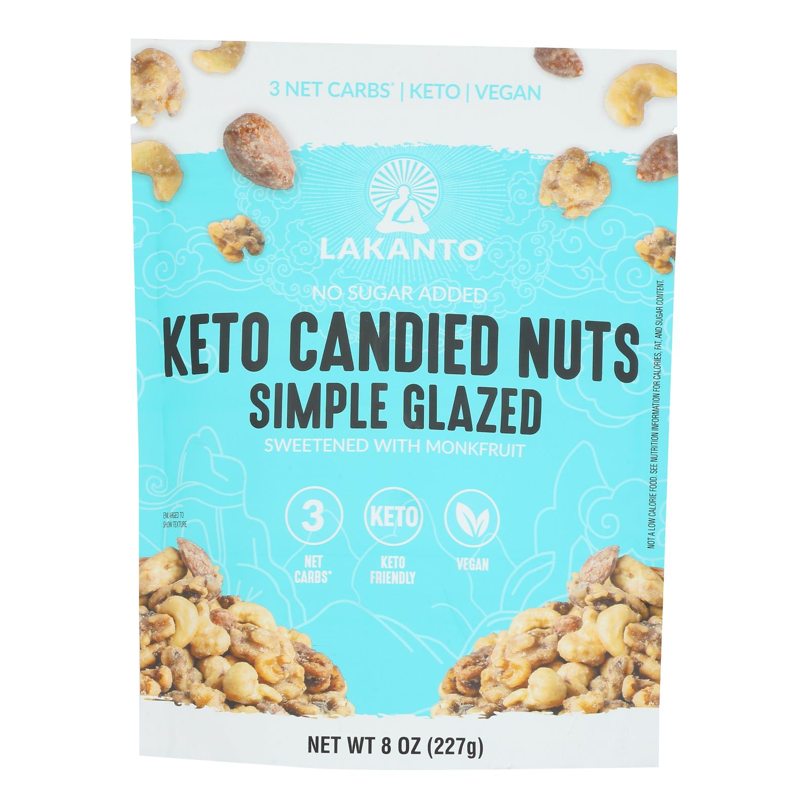 Lakanto - Nuts Keto Simple Glazed - Case of 12-8 OZ