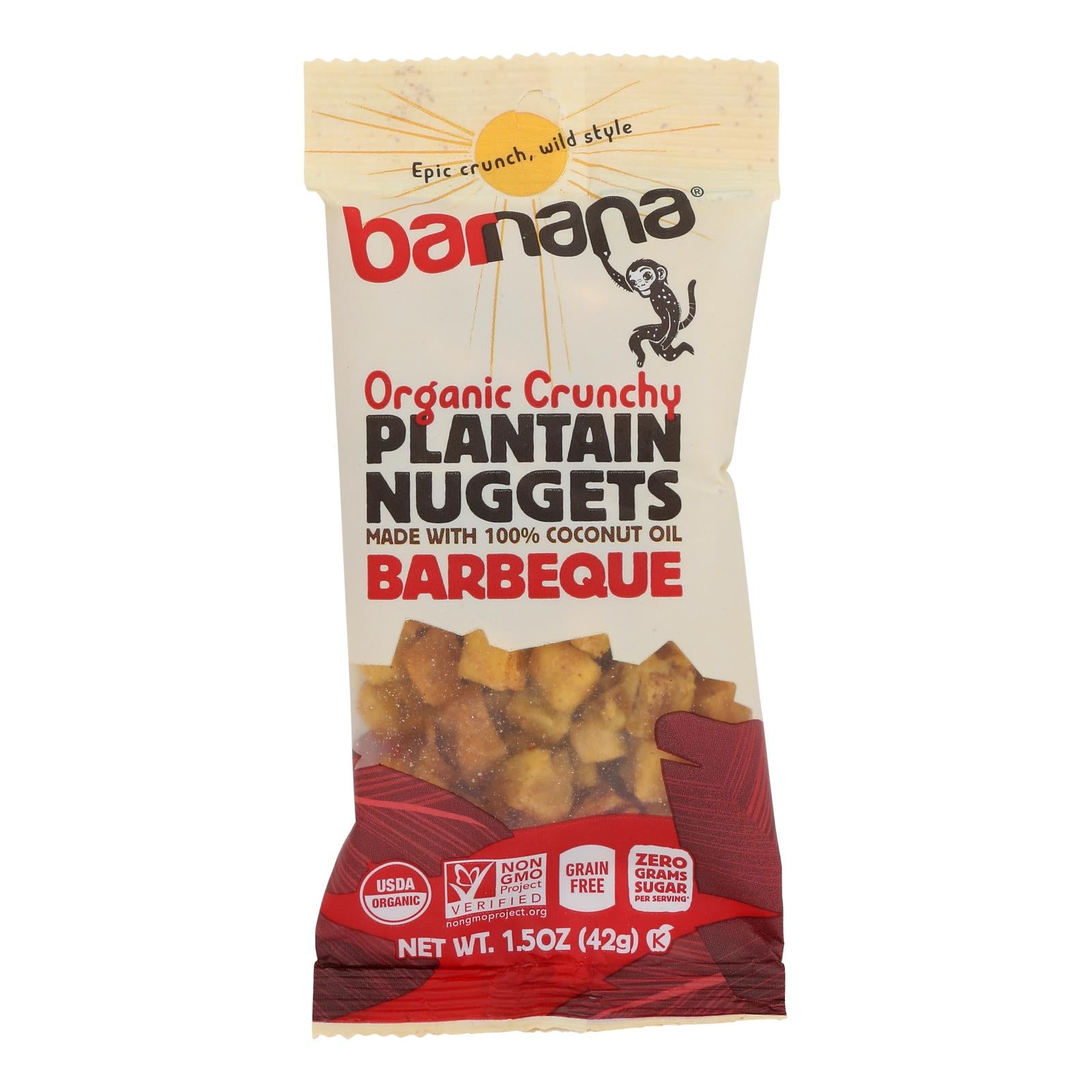 Barnana - Plantain Nuggets Bbq - Case of 12-1.5 OZ