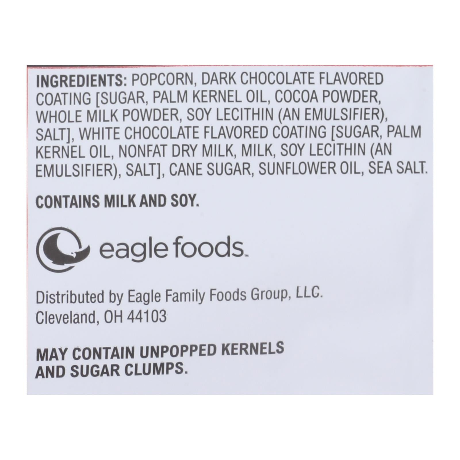 Popcorn Indiana Drizzled Kettlecorn - Black & White - Case of 12 - 6 oz