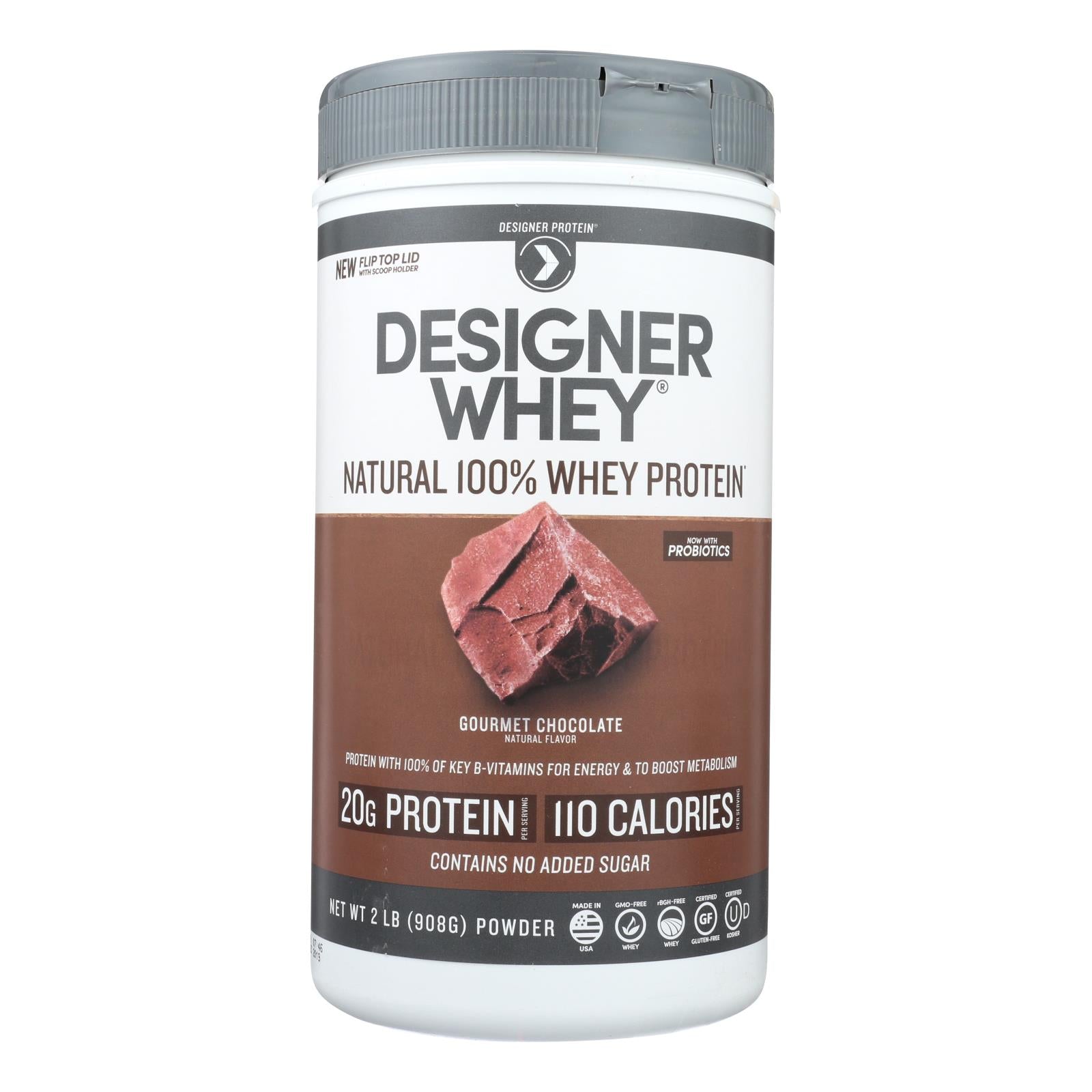 Designer Whey - Protein Powder - Chocolate - 2 Lbs