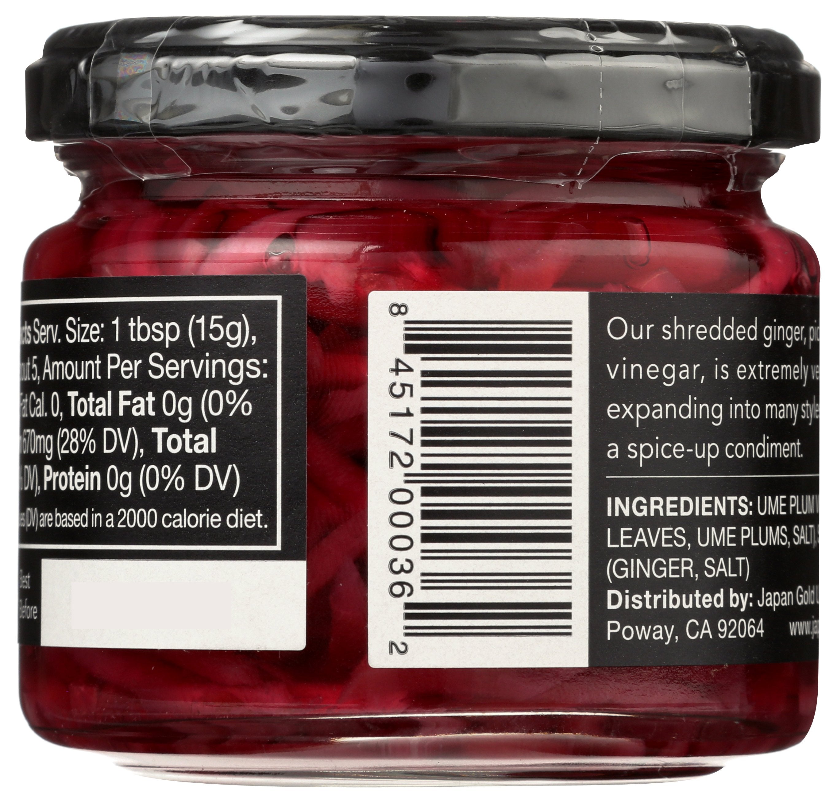 MUSO FROM JAPAN GINGER PICKLED SHREDDED - Case of 6