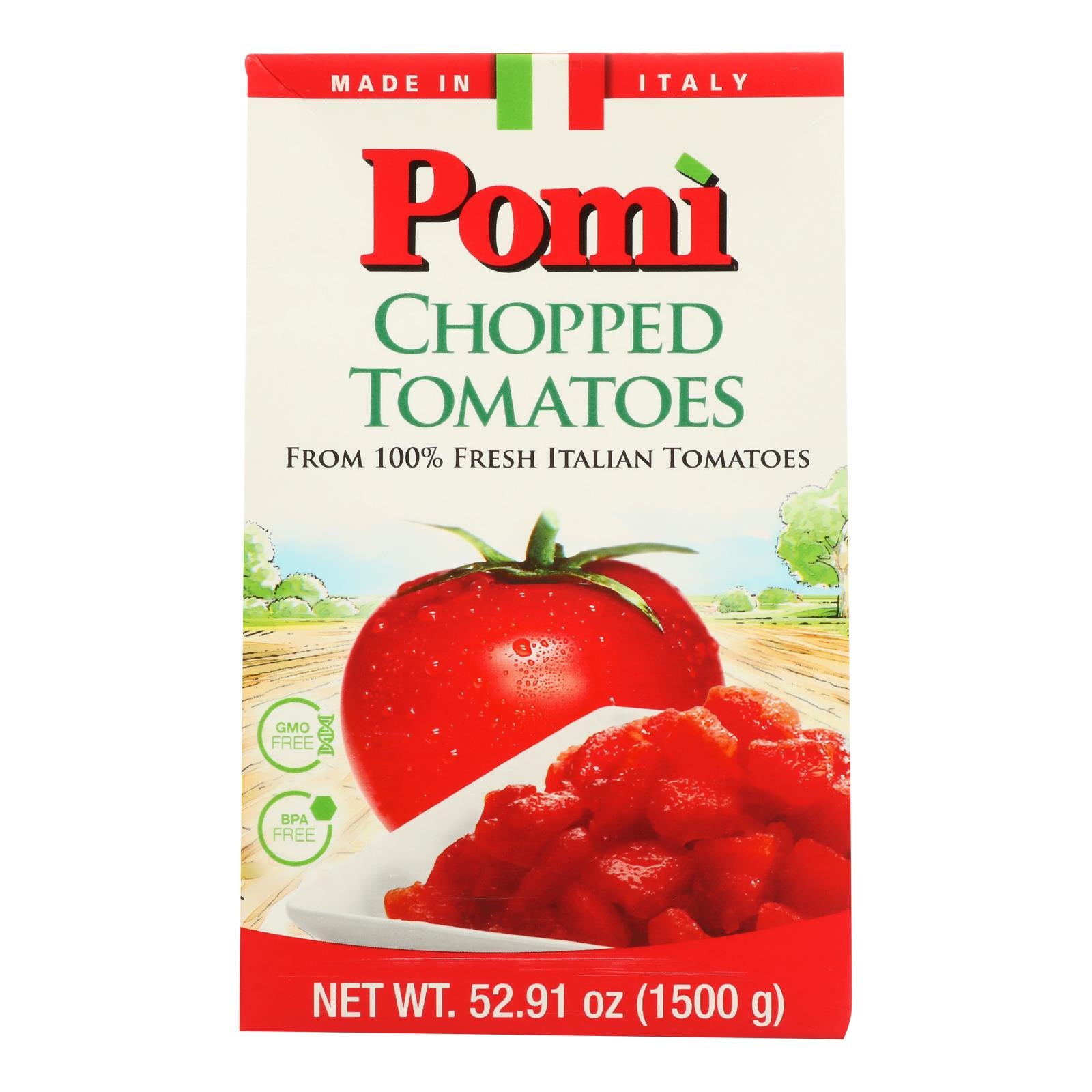 Pomi Tomatoes - Tomatoes Chopped Fam Pack - Case Of 6-52.91 Oz