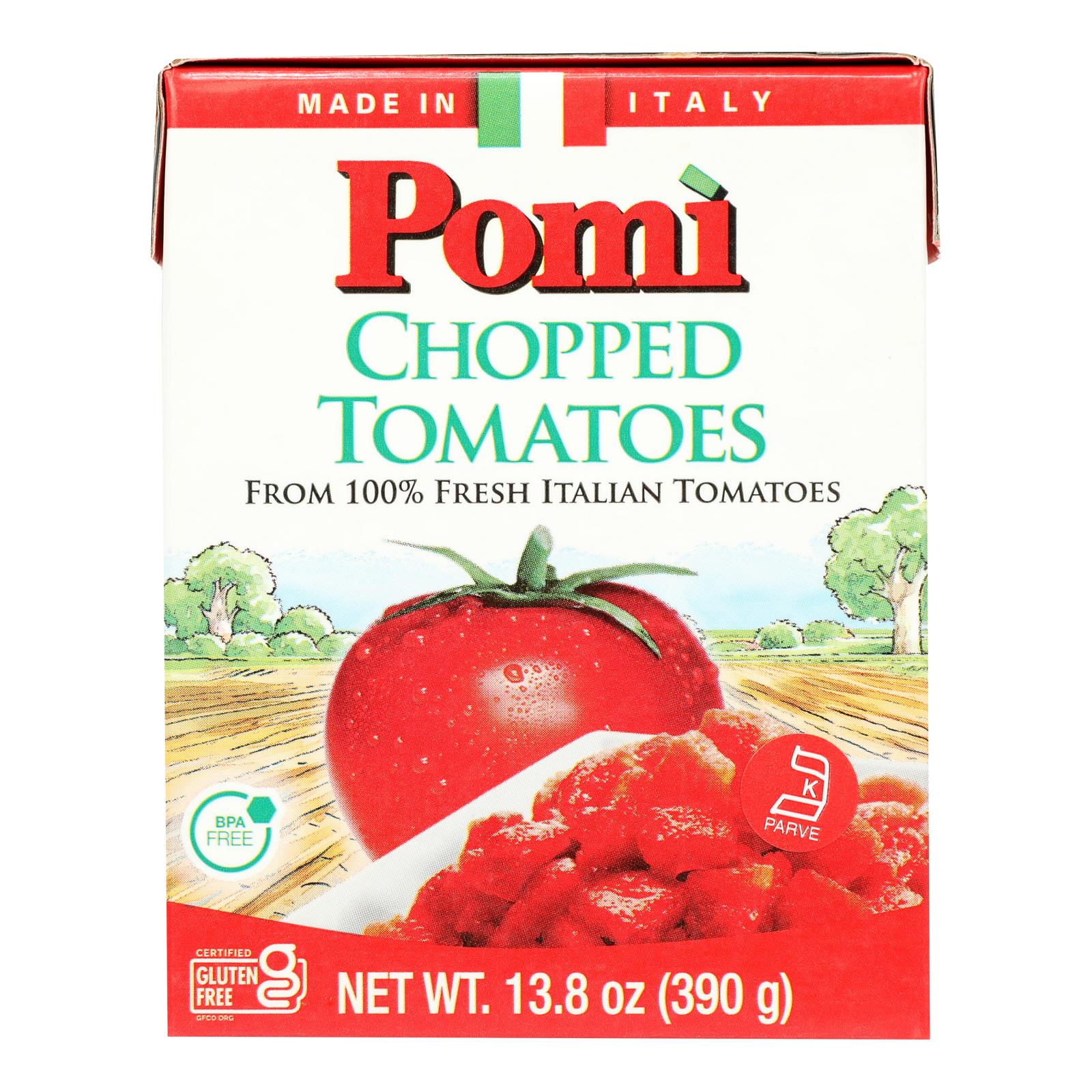 Pomi Tomatoes - Tomatoes Chopped - Case of 12-13.8 OZ