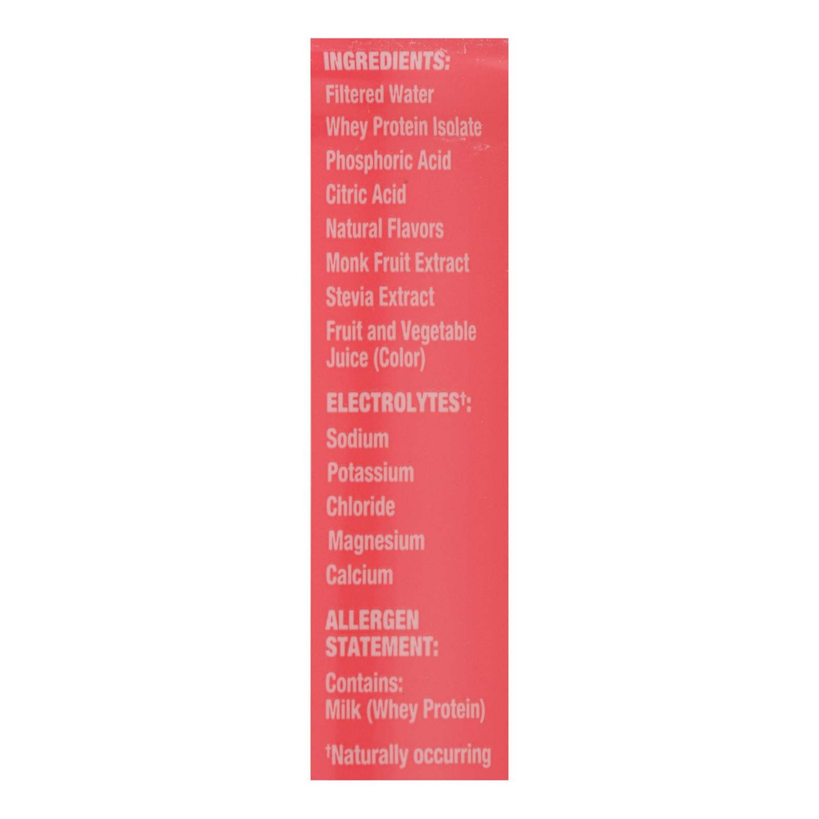 Ready - Water Protein Pink Grapefruit - Case of 12-16.9 FZ