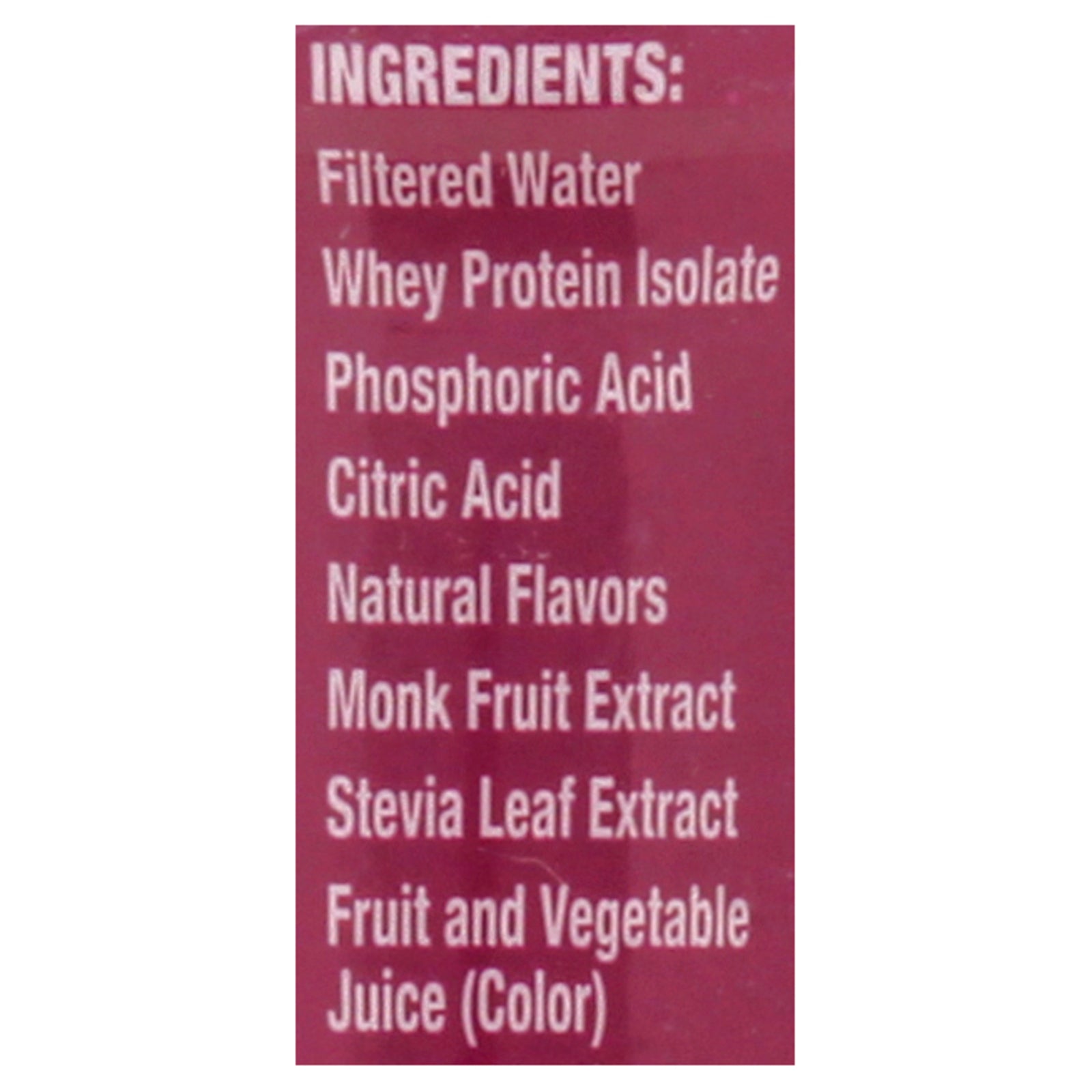 Ready Water - Water Protein Blk Cherry - CS of 12-16.9 FZ