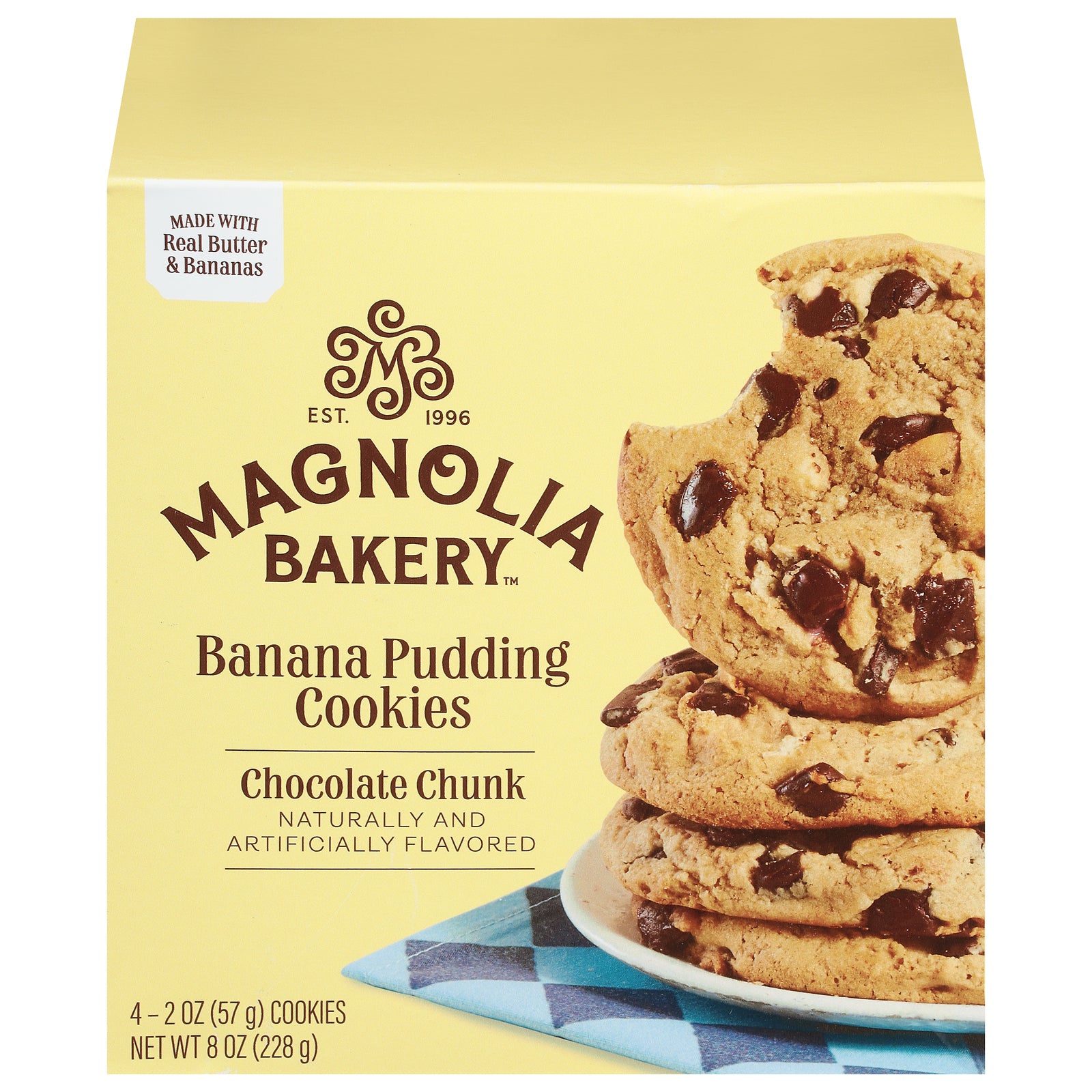 Magnolia Bakery - Key Banana Pudding Chocolate Chunk - Case of 8-8 Ounces