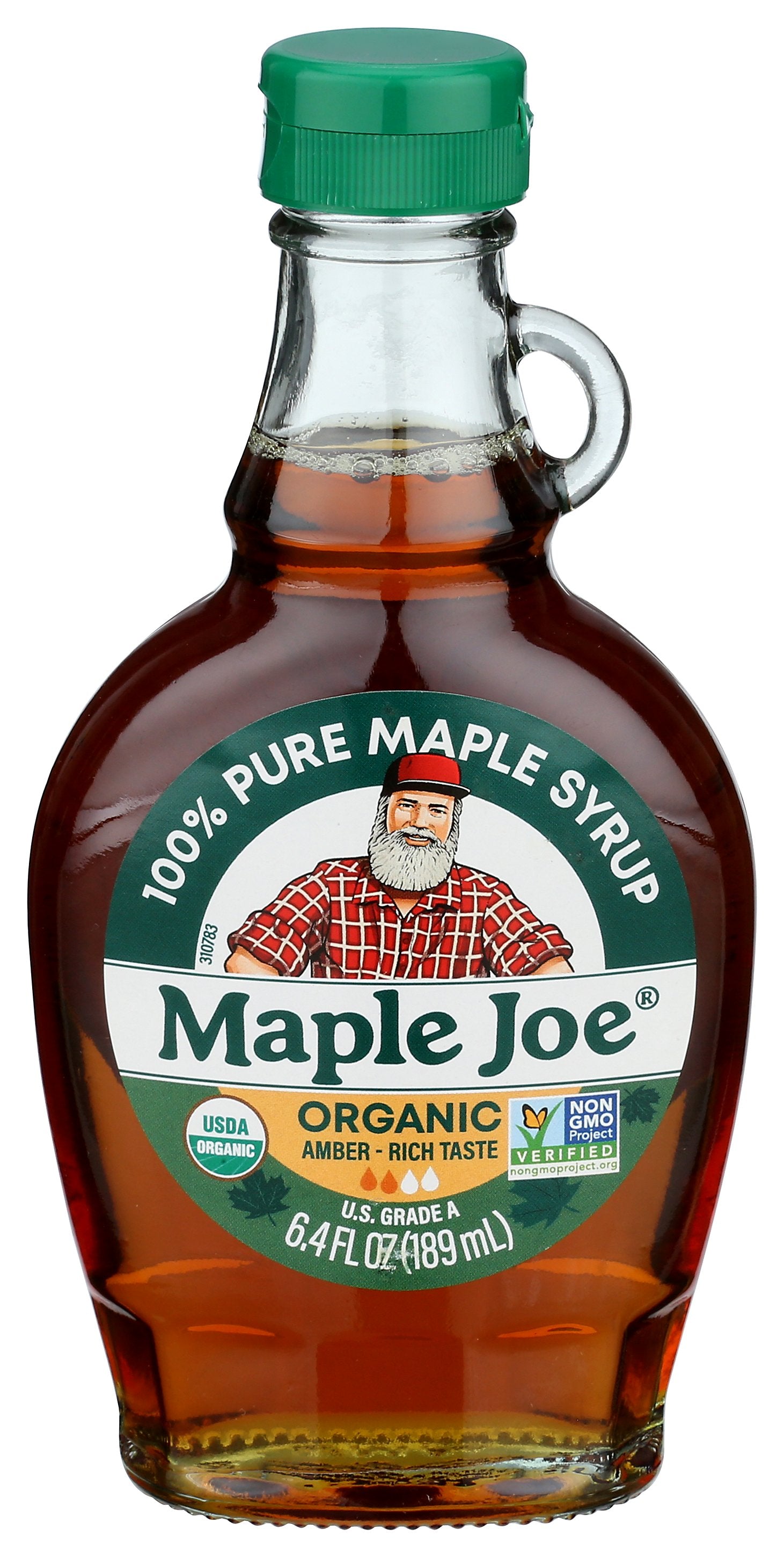 MAPLE JOE SYRUP MAPLE AMBER ORG - Case of 12 [ORGANIC AMBER MAPLE SYRUP - 6.4 FO]