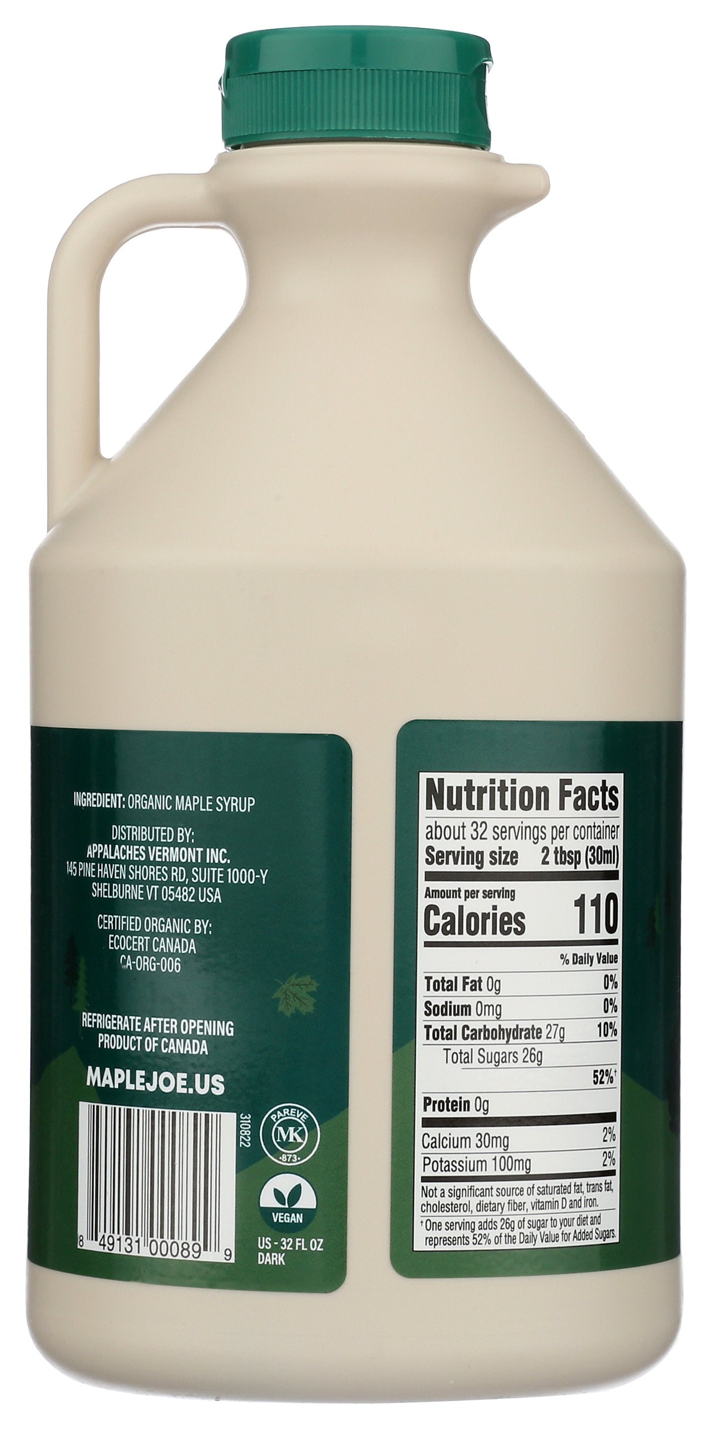 MAPLE JOE SYRUP MAPLE DARK ORG - Case of 6