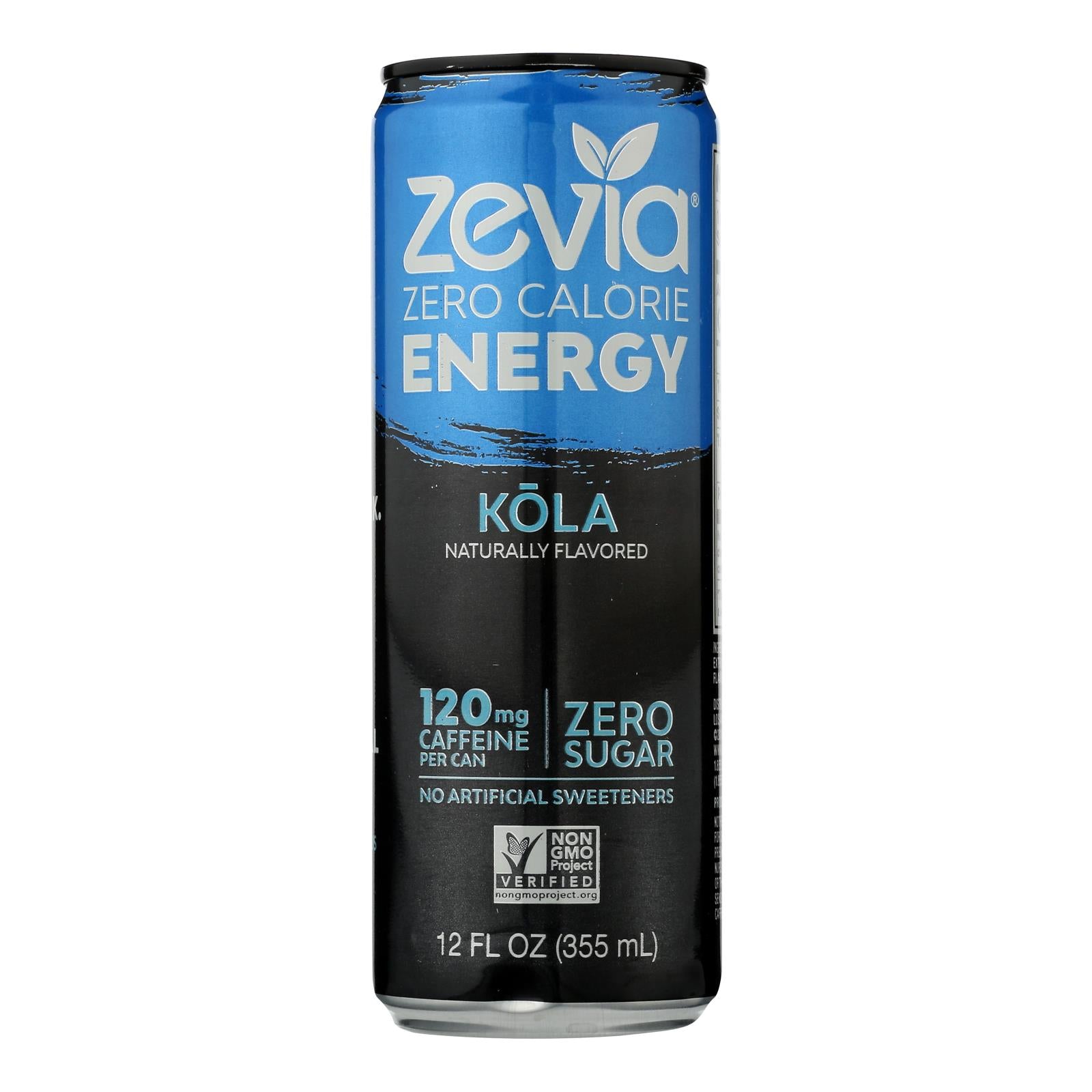 Zevia Zero Calorie Energy Drink - Cola - Case of 12 - 12 fl oz