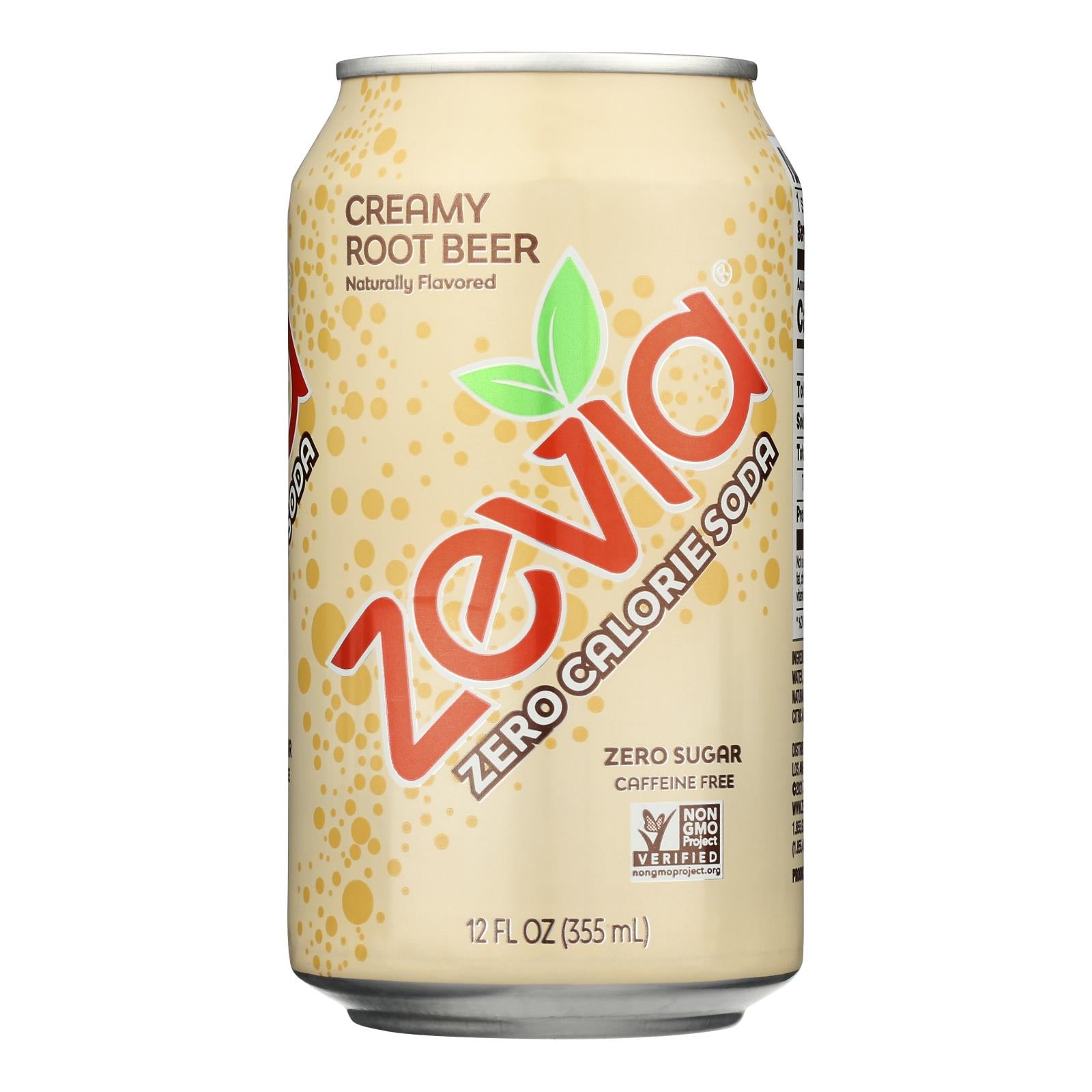Zevia - Soda Root Beer Sugar Free - Case of 4-6/12 Fluid Ounces
