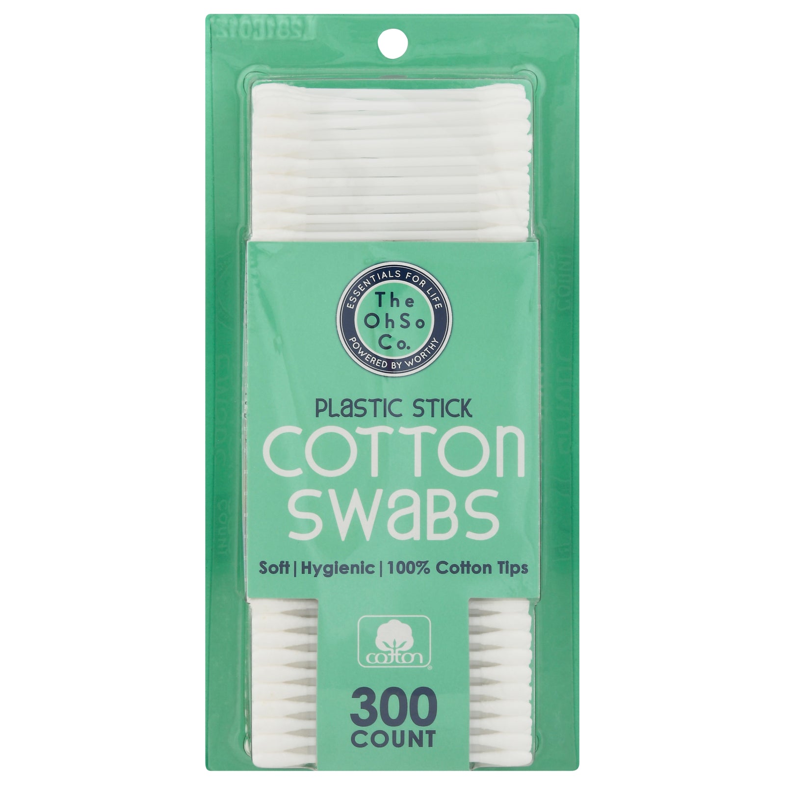 The Ohso Co - Cotton Swabs Plastic Stk - CS of 32-300 CT