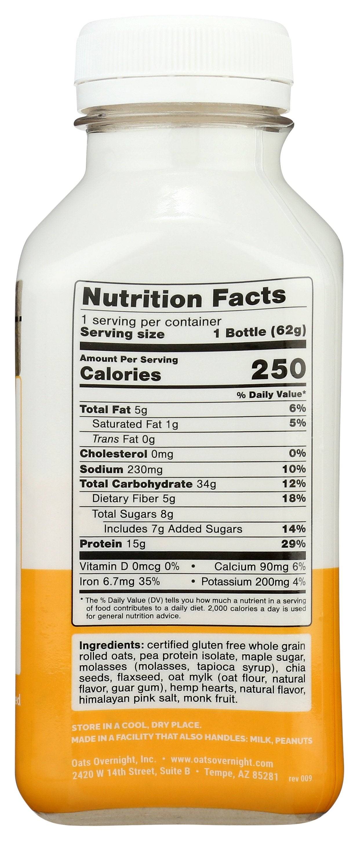 OATS OVERNIGHT SHAKE OATS MAPLE BRWN SGR - Case of 10