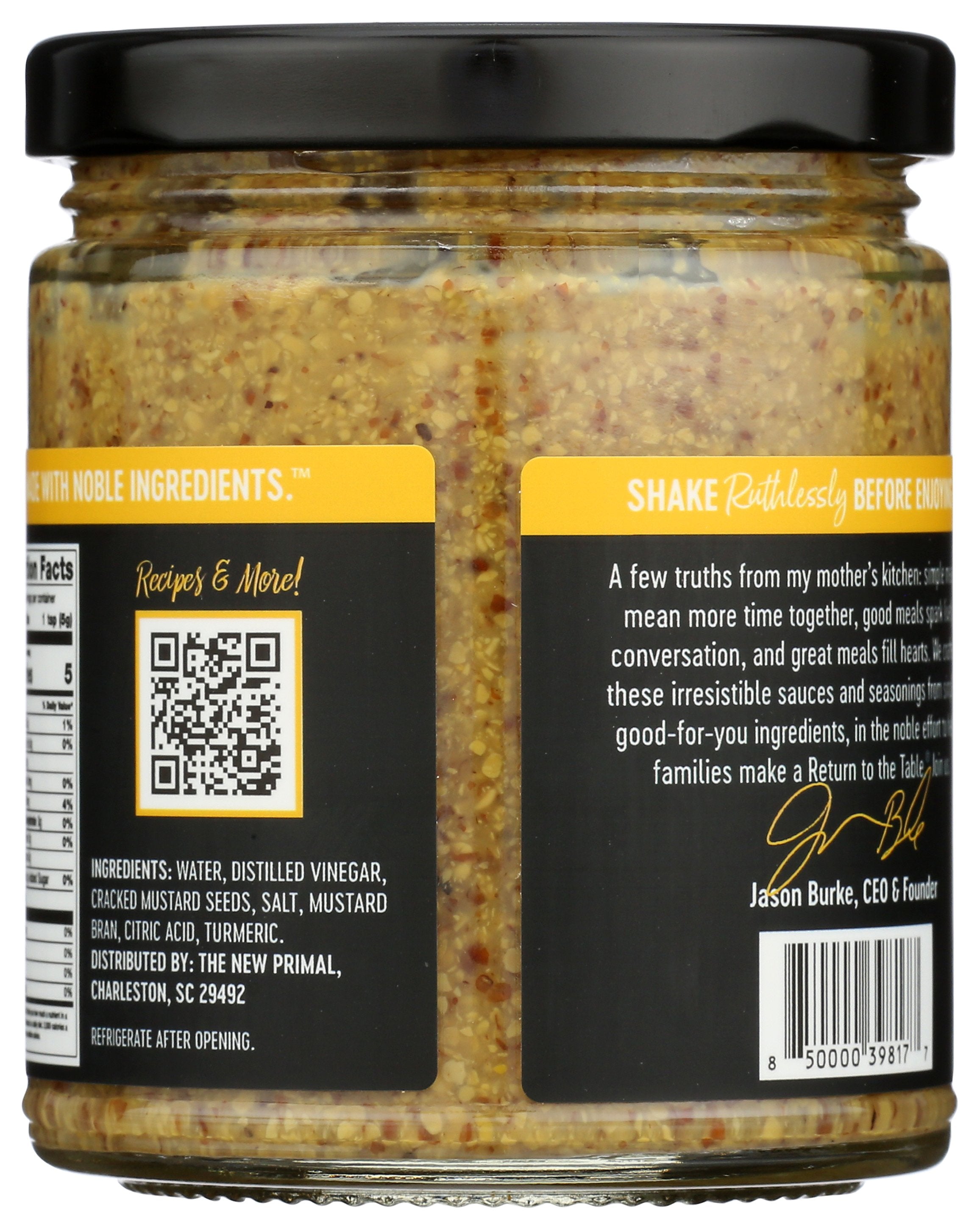 THE NEW PRIMAL MUSTARD NOBLE MADE DIJON - Case of 6