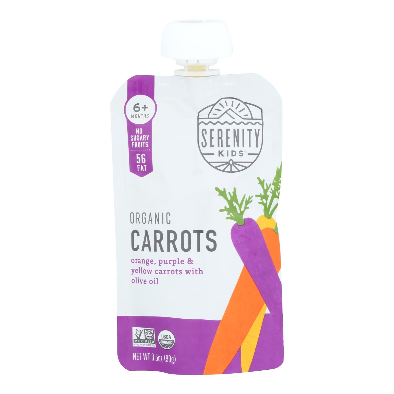 Serenity Kids - Pouch Carrot Medley - Case Of 6-3.5 Oz