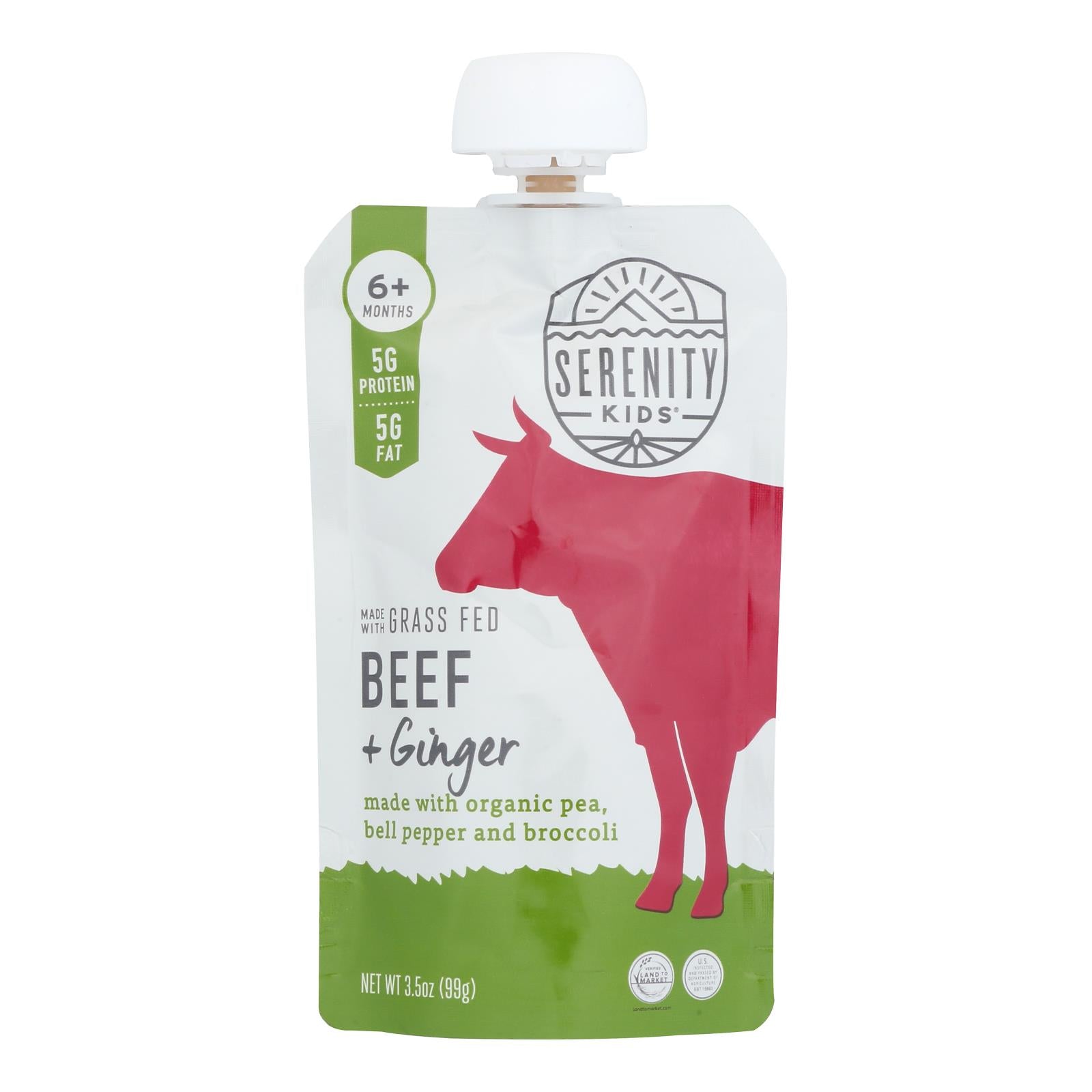 Serenity Kids - Pouch Beef Ginger - Case Of 6-3.5 Oz