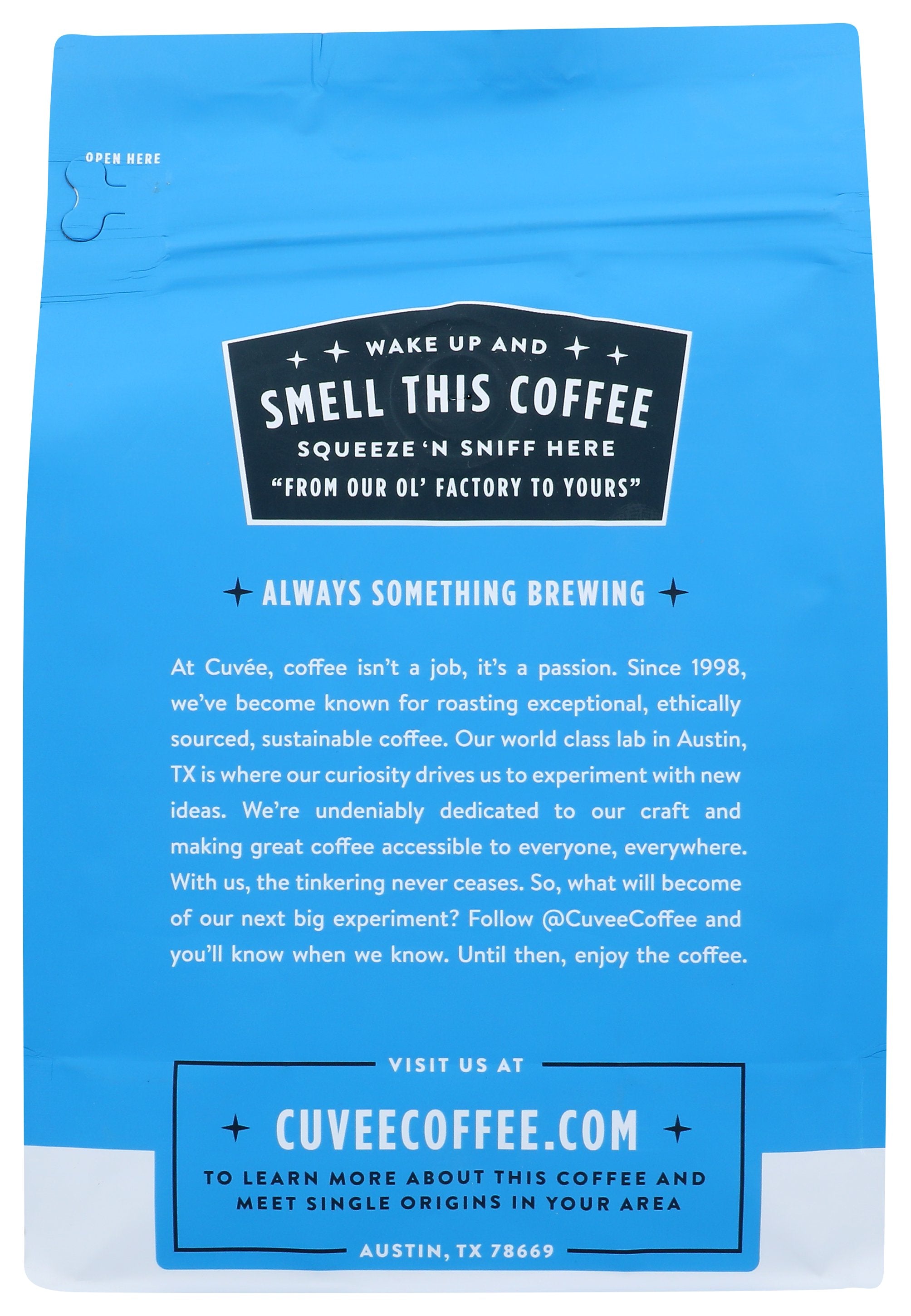 CUVEE COFFEE COFFEE WHL BN EL SALVADOR - Case of 6