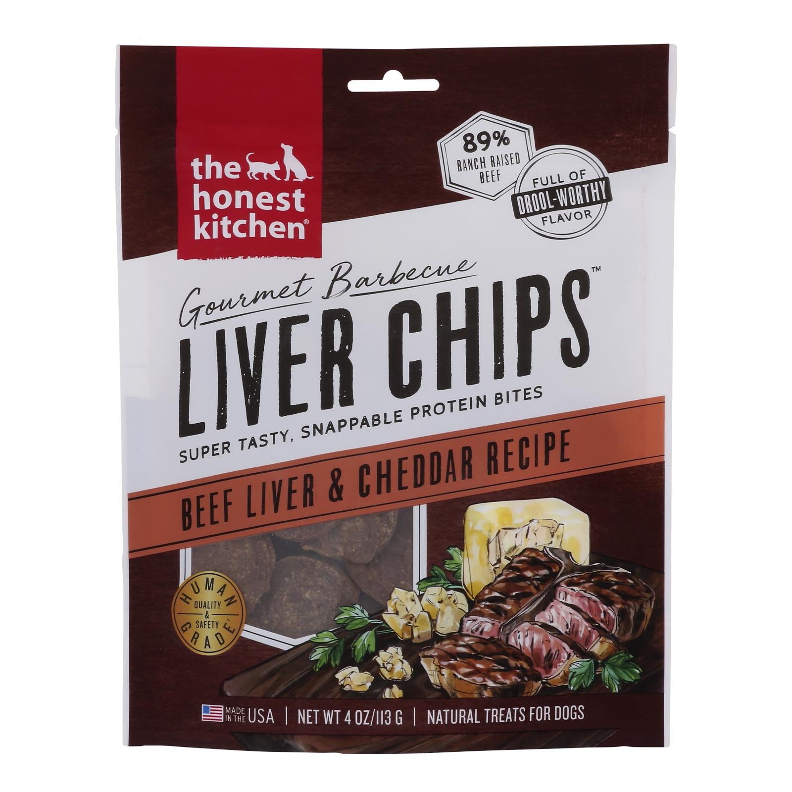 The Honest Kitchen - Dog Trt Liver Chips Beef - Case of 6-4 OZ