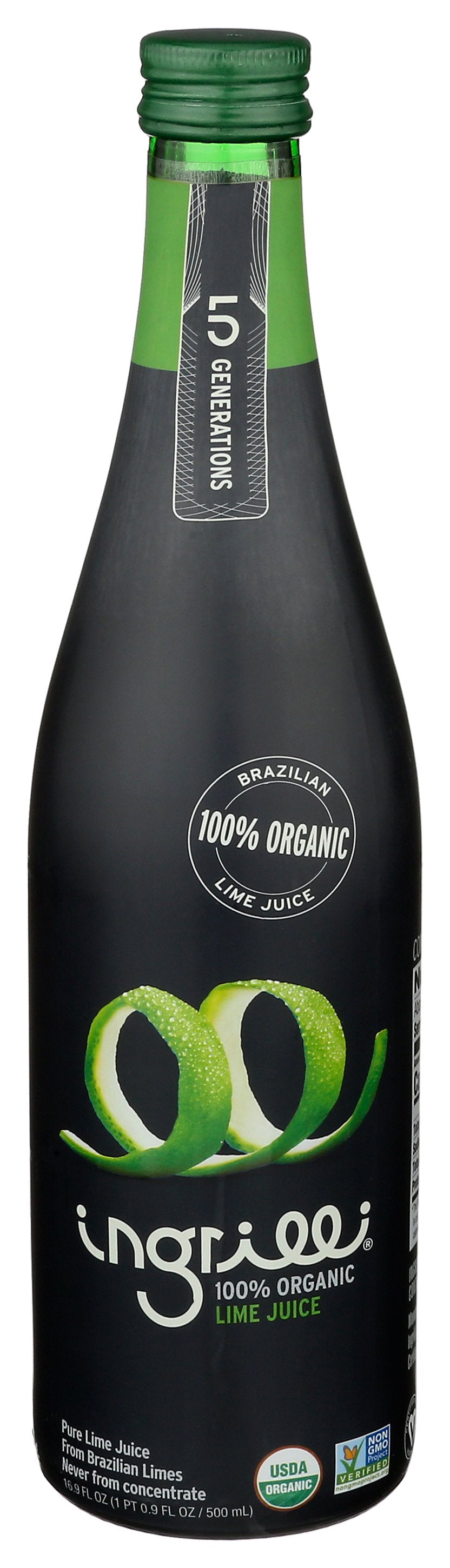 INGRILLI LIME JUICE ORGANIC - Case of 12