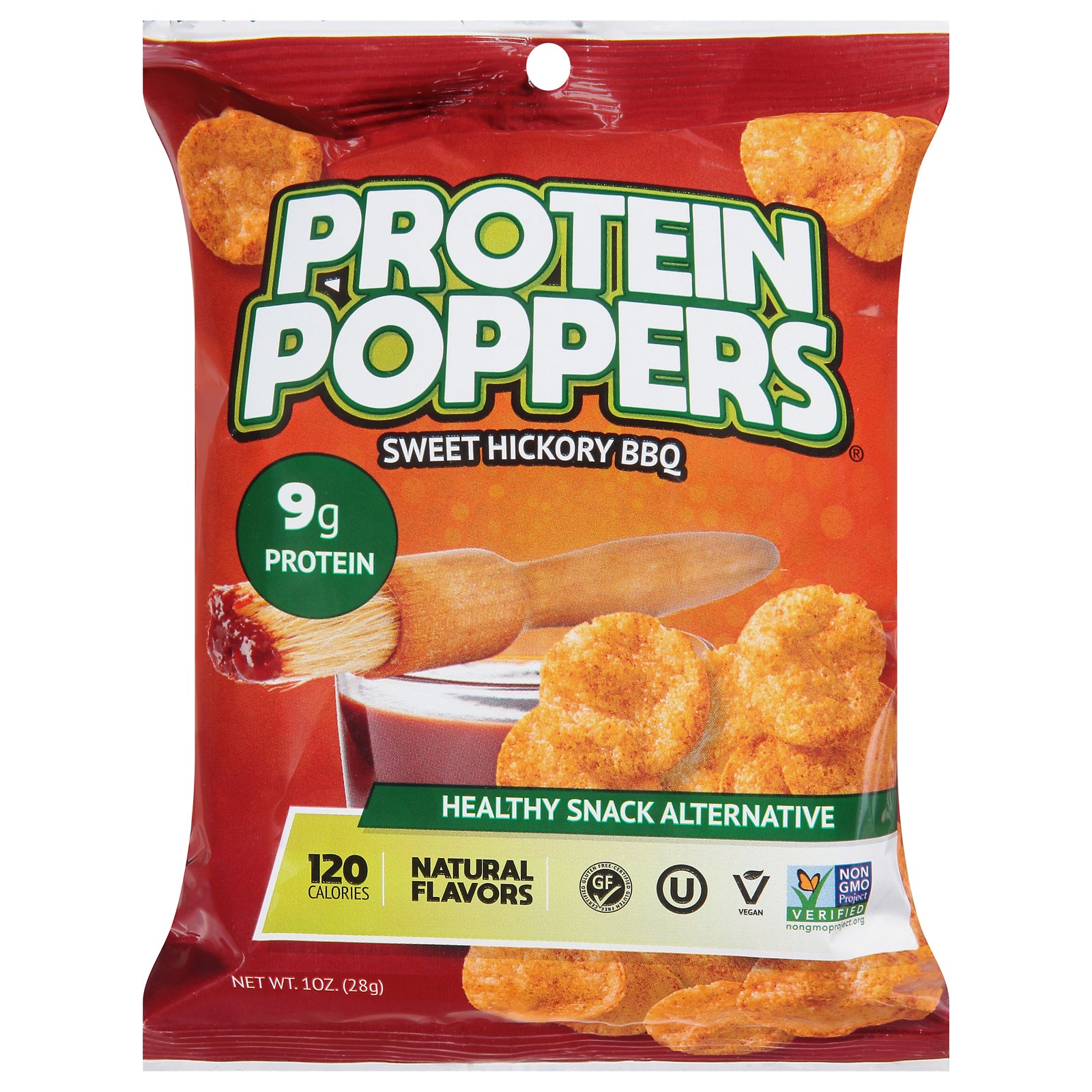 Protein Poppers - Protein Popr Hickory Bbq - Case of 60-1 OZ