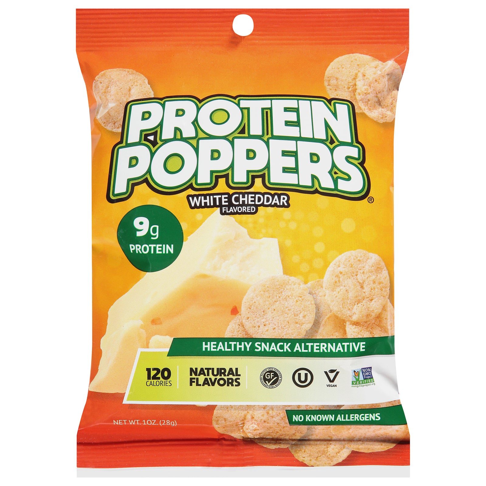 Protein Poppers - Protein Popr White Cheddar - Case of 60-1 OZ