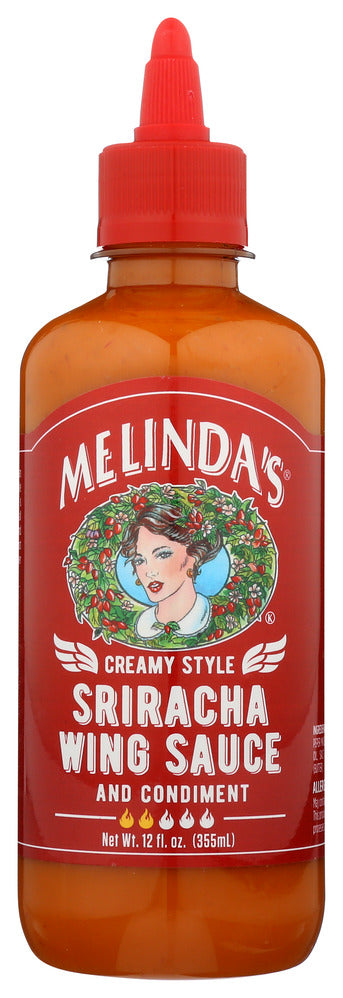 Melinda’s Wing Sauce Cream Sriracha - Case of 6 - 12 oz
