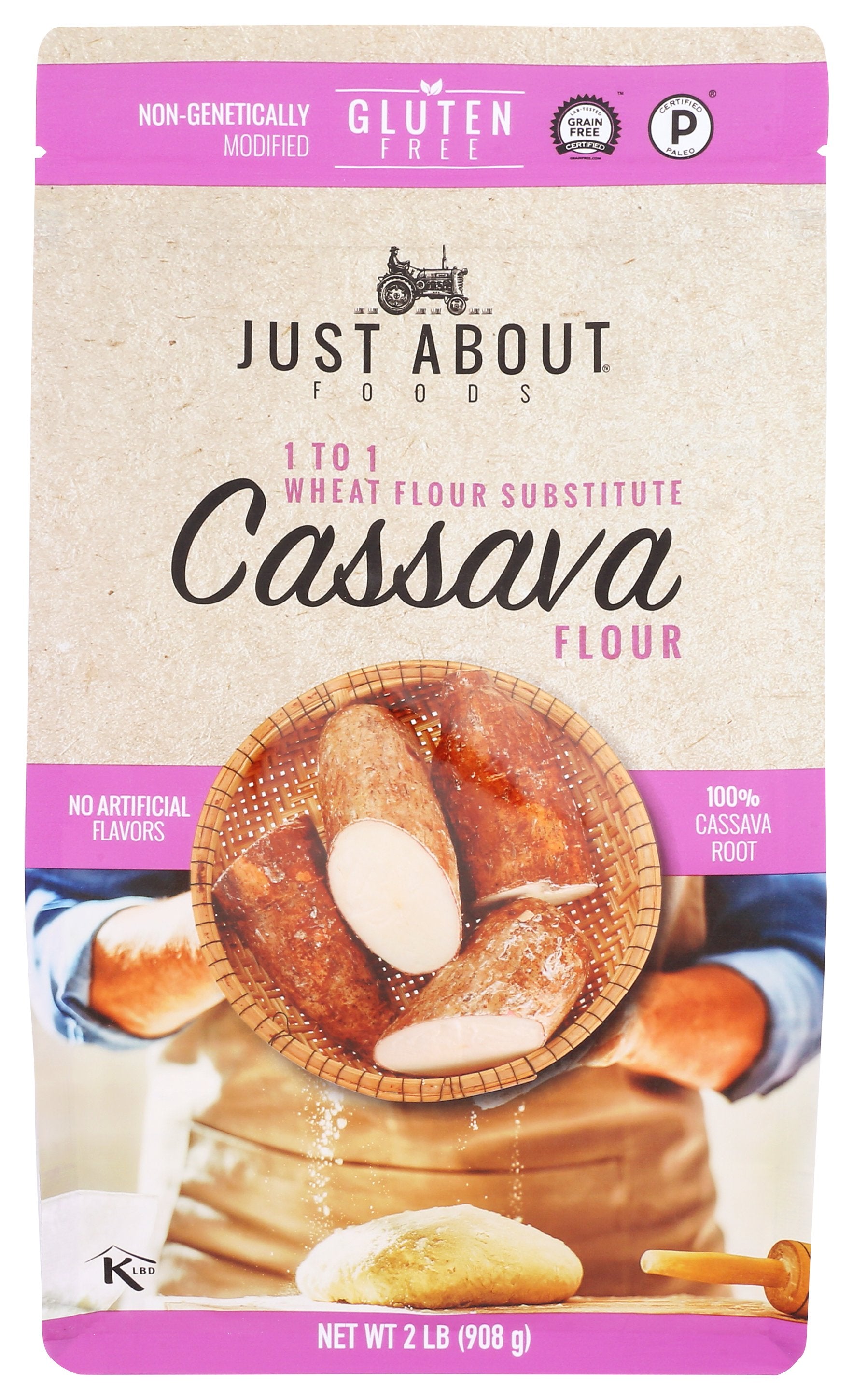 JUST ABOUT FOODS FLOUR CASSAVA - Case of 4