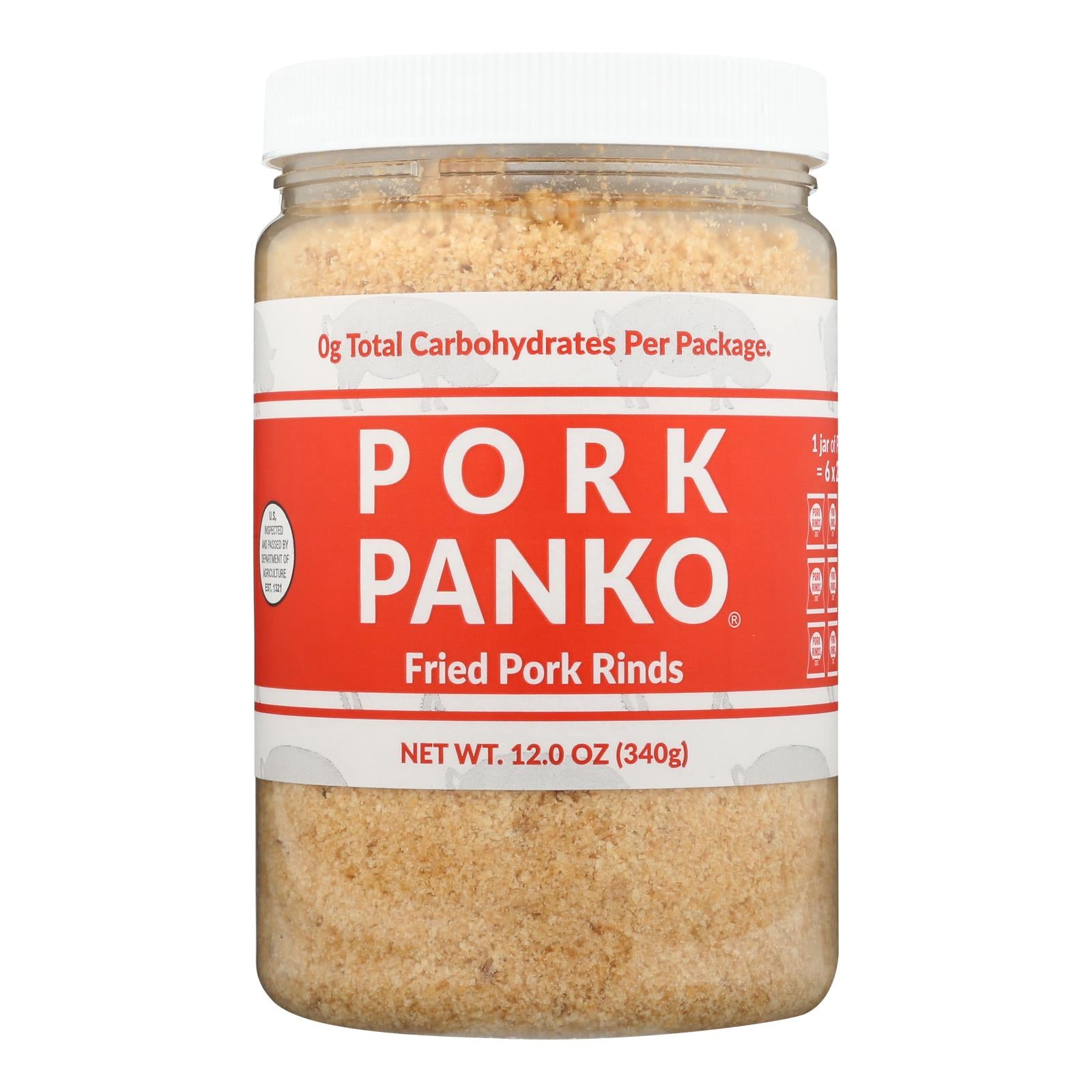 Pork Panko - Pork Skin Panko Crumb Jar - Case of 6-12 OZ