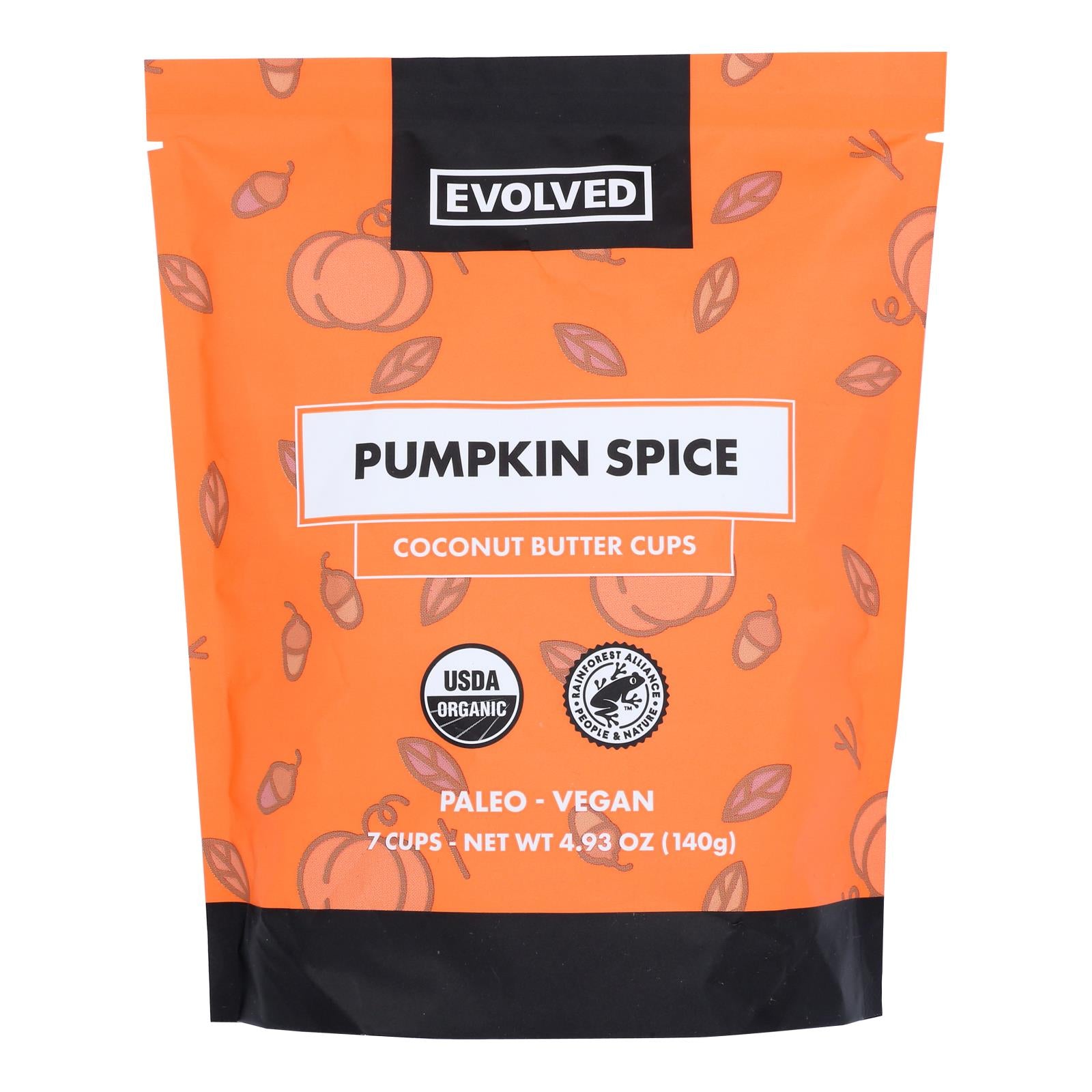 Evolved - Better Cups Coconut Pumpkin Spice - Case of 6 - 4.93 Ounces