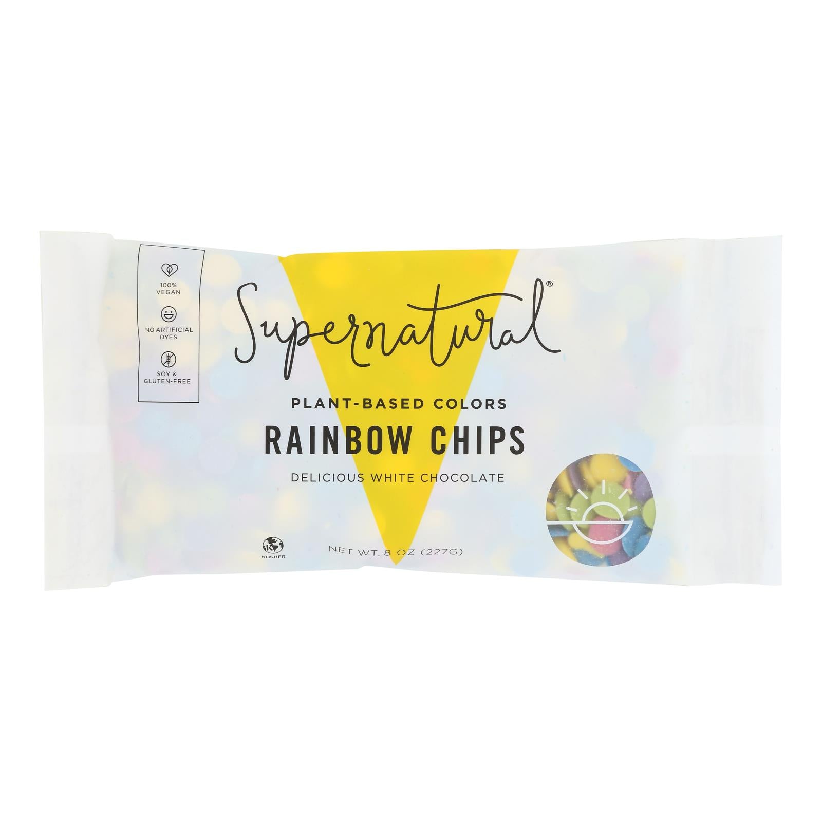 Supernatural - Chips Rainbow White Chocolate - Case of 6-8 OZ