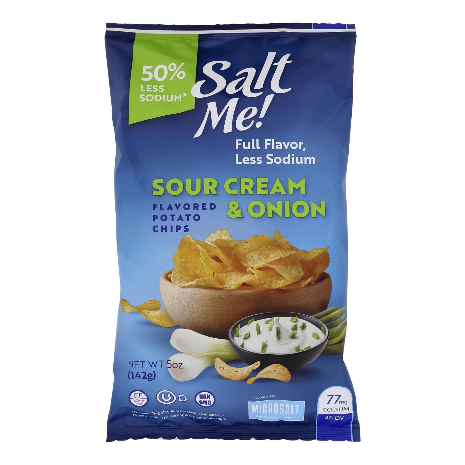 Saltme! - Potato Chips Sr Cream Onion - Case of 12-5 OZ