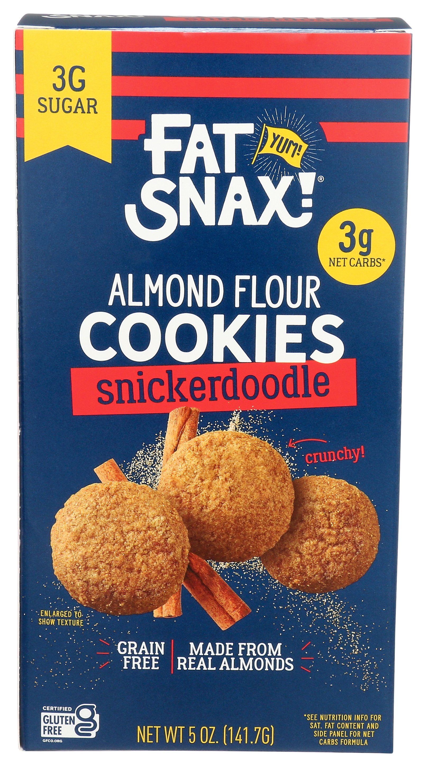 FAT SNAX COOKIES MINI SNICKERDOODL - Case of 6