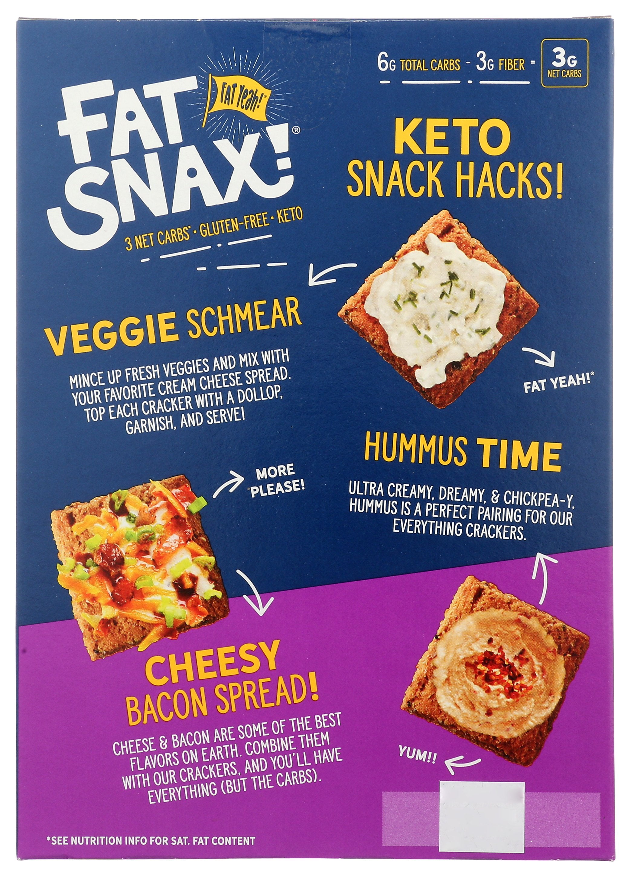 FAT SNAX CRACKERS EVERYTHING - Case of 6