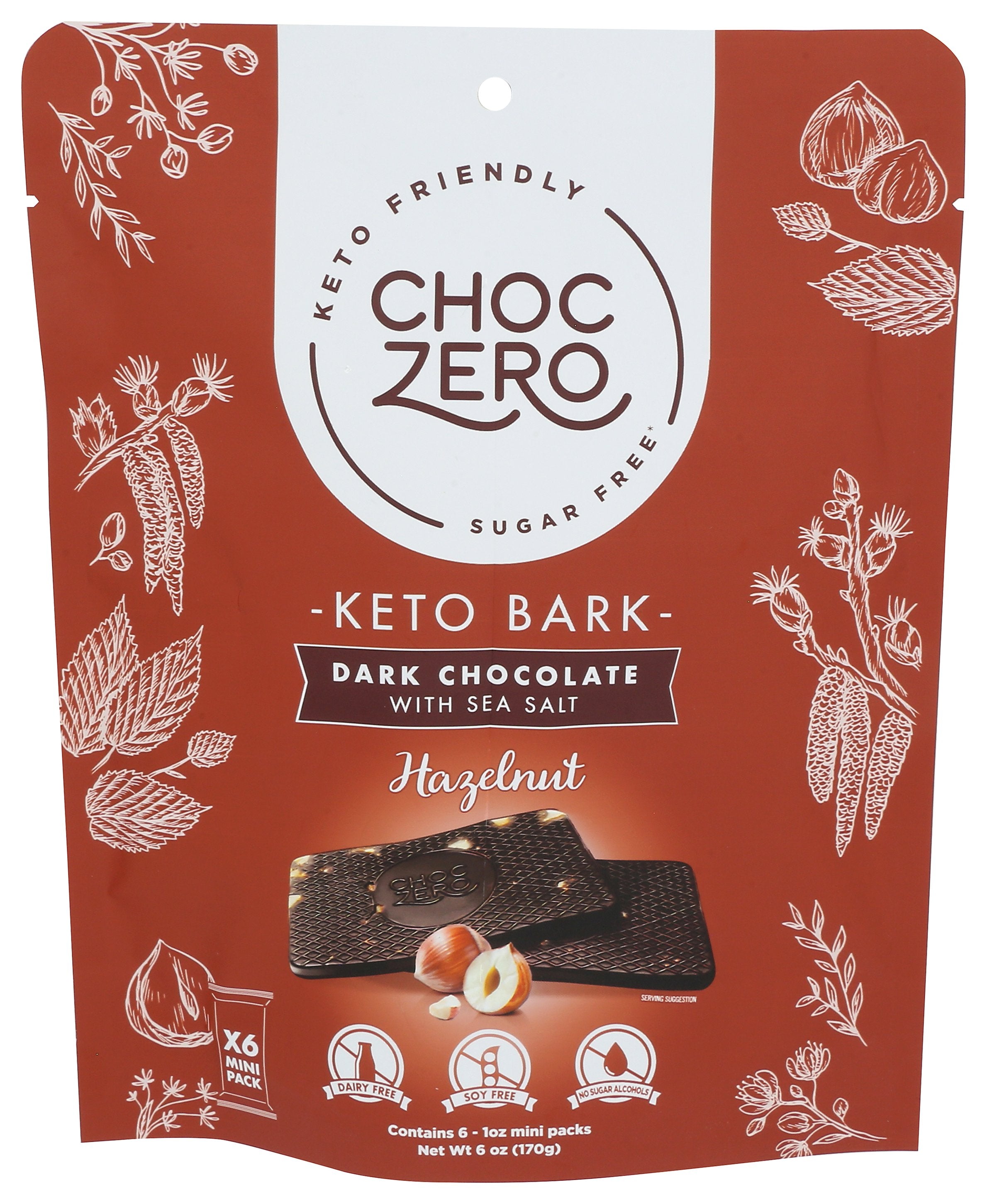 CHOCZERO BARK DRK CHOC HZLNT - Case of 12