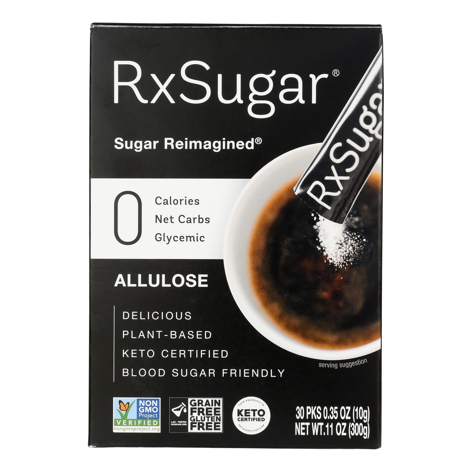 Rxsugar - Sugar 30 Sticks Pack - Case Of 6 - 11 Oz