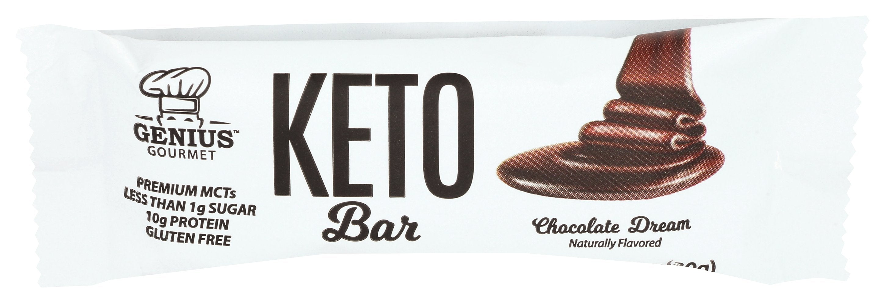 GENIUS GOURMET KETO BARS BAR CHOCOLATE DREAM - Case of 10