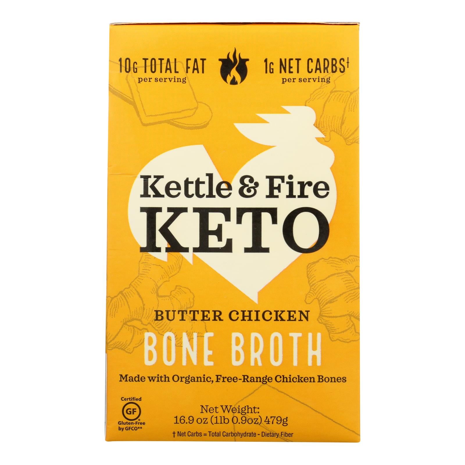 Kettle And Fire - Bone Broth Butter Chicken - Case of 6-16.9 OZ