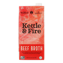 Load image into Gallery viewer, Kettle And Fire - Cooking Broth Beef - Case Of 6-32 Oz