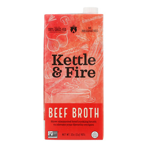 Kettle And Fire - Cooking Broth Beef - Case Of 6-32 Oz