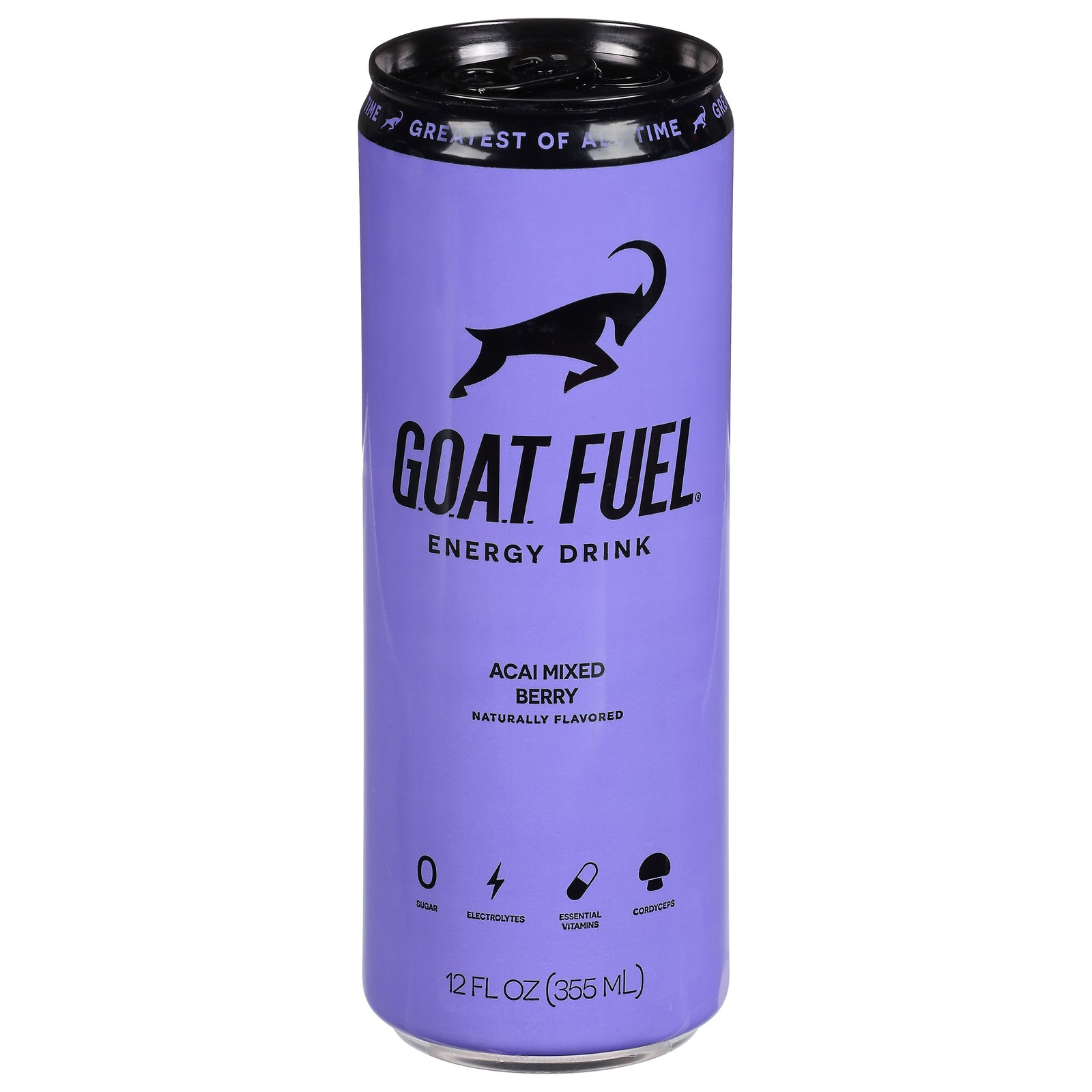 G.O.A.T. Fuel - Energy Drink Acai Berry - Case of 12-12 Fluid Ounces