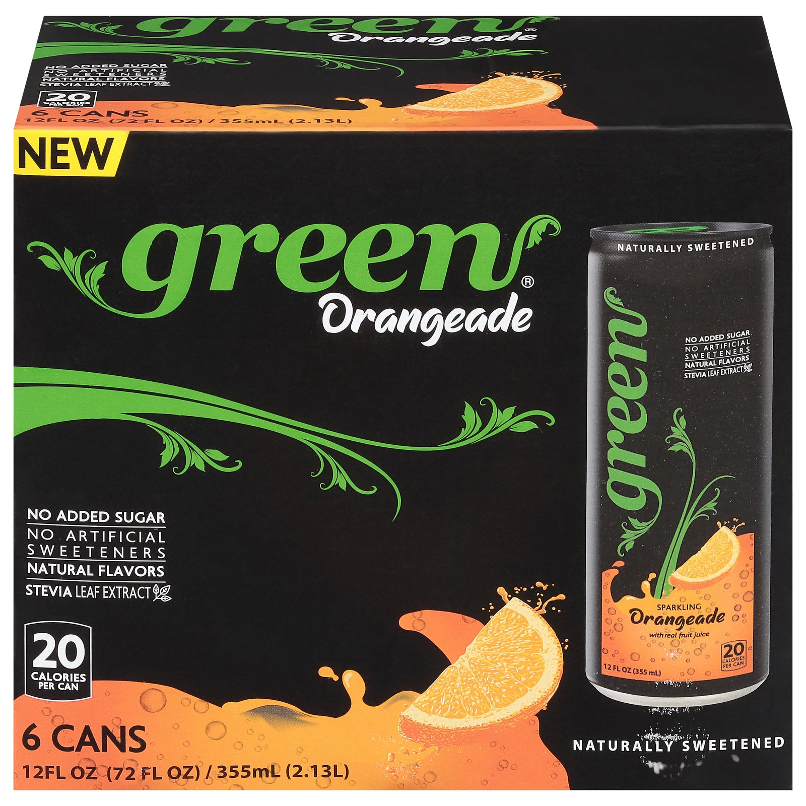 Green - Sparkling Orangeade - Case of 4-6/12 FZ