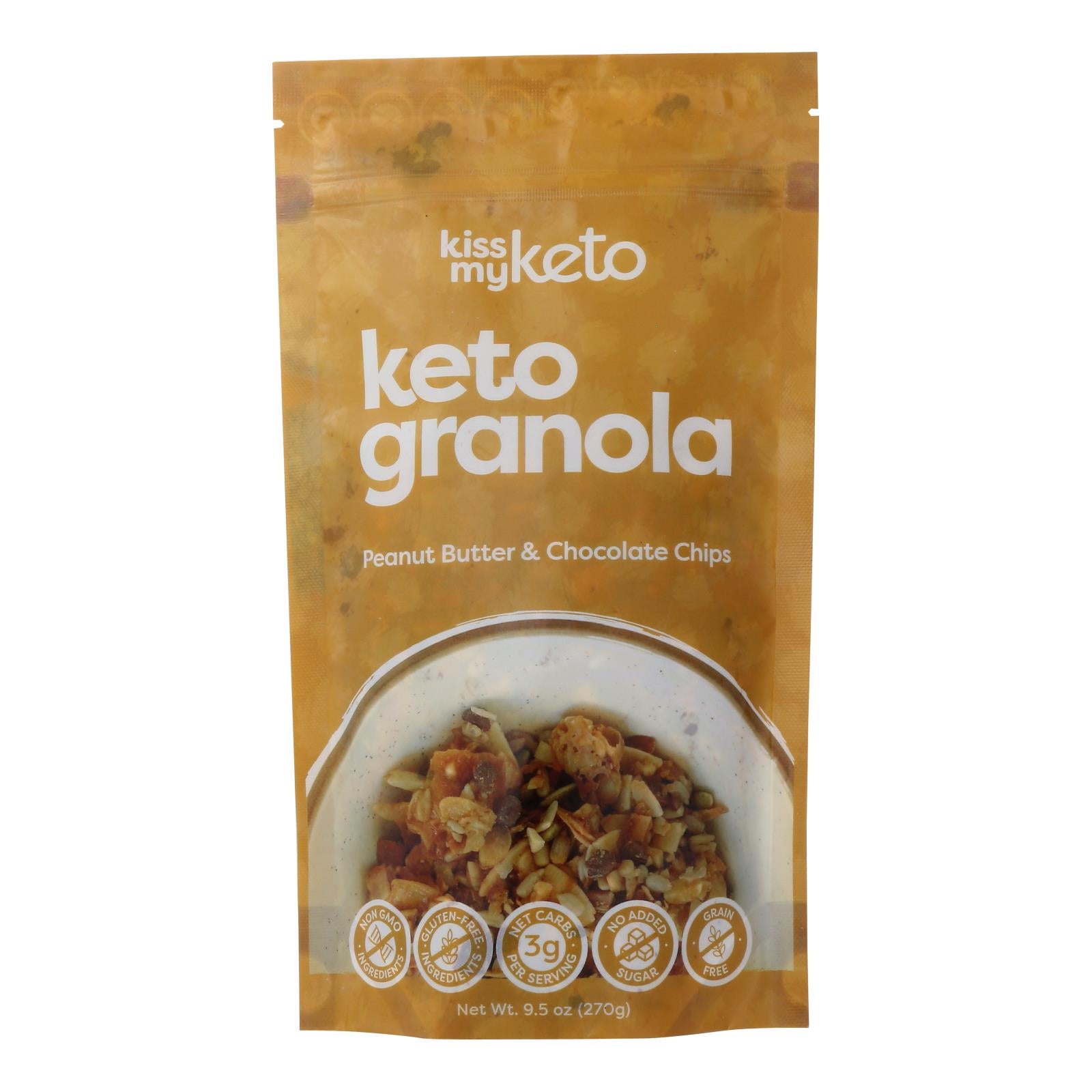 Kiss My Keto - Keto Granola Pbtr&cchip - Case Of 6-9.5 Oz