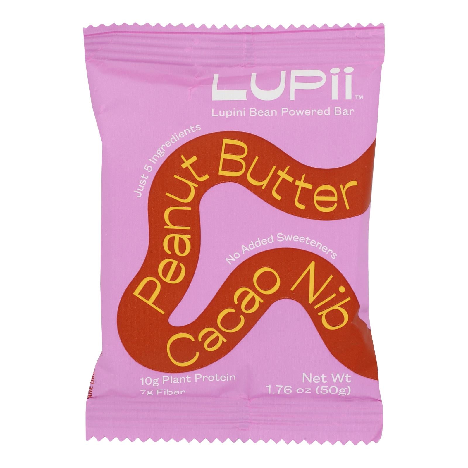 Lupii - Bites Prot Peanut Butter Cacao Nib - Case of 12-1.76 OZ