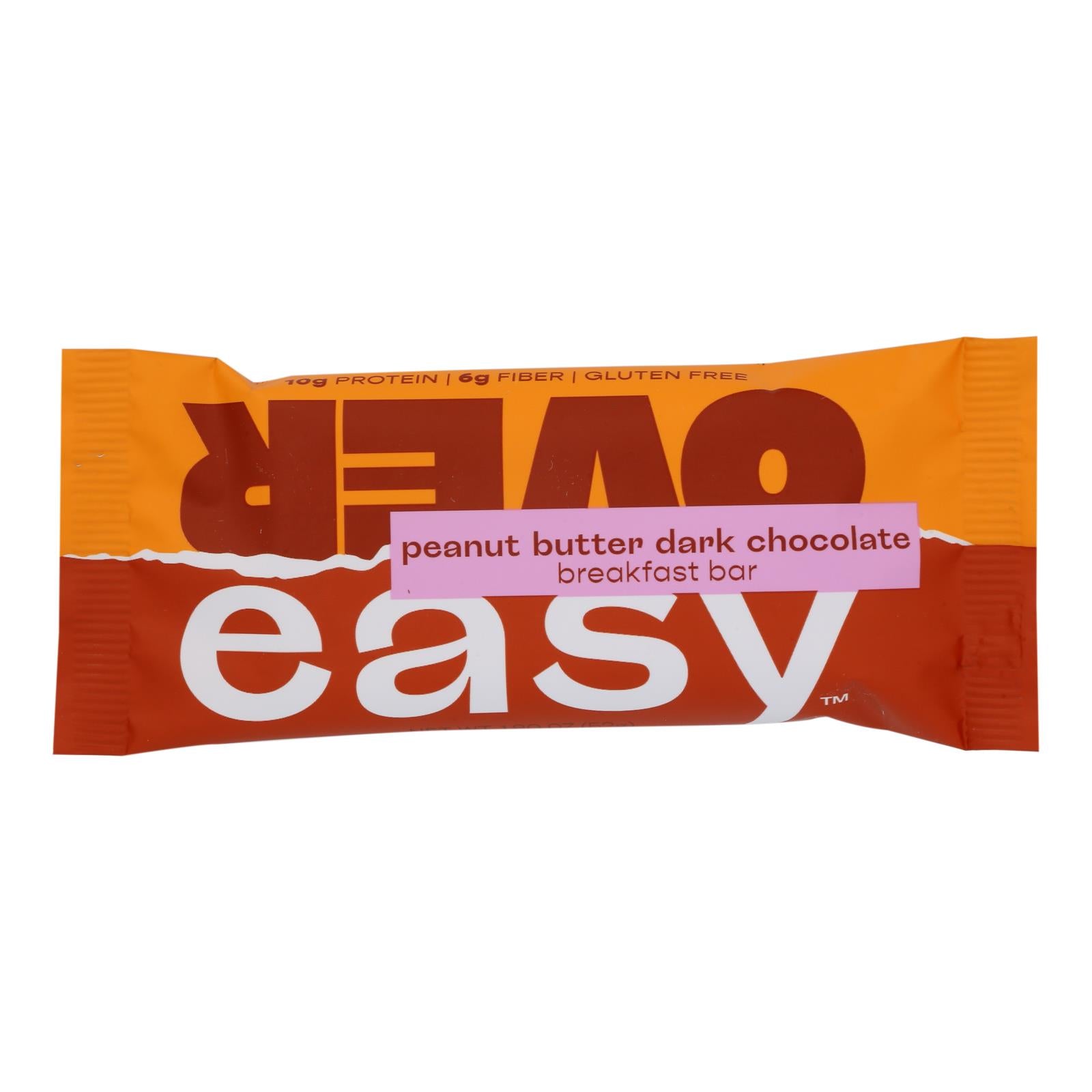 Over Easy - Breakfast Bar Peanut Butter Chocolate - Case of 12-1.8 OZ