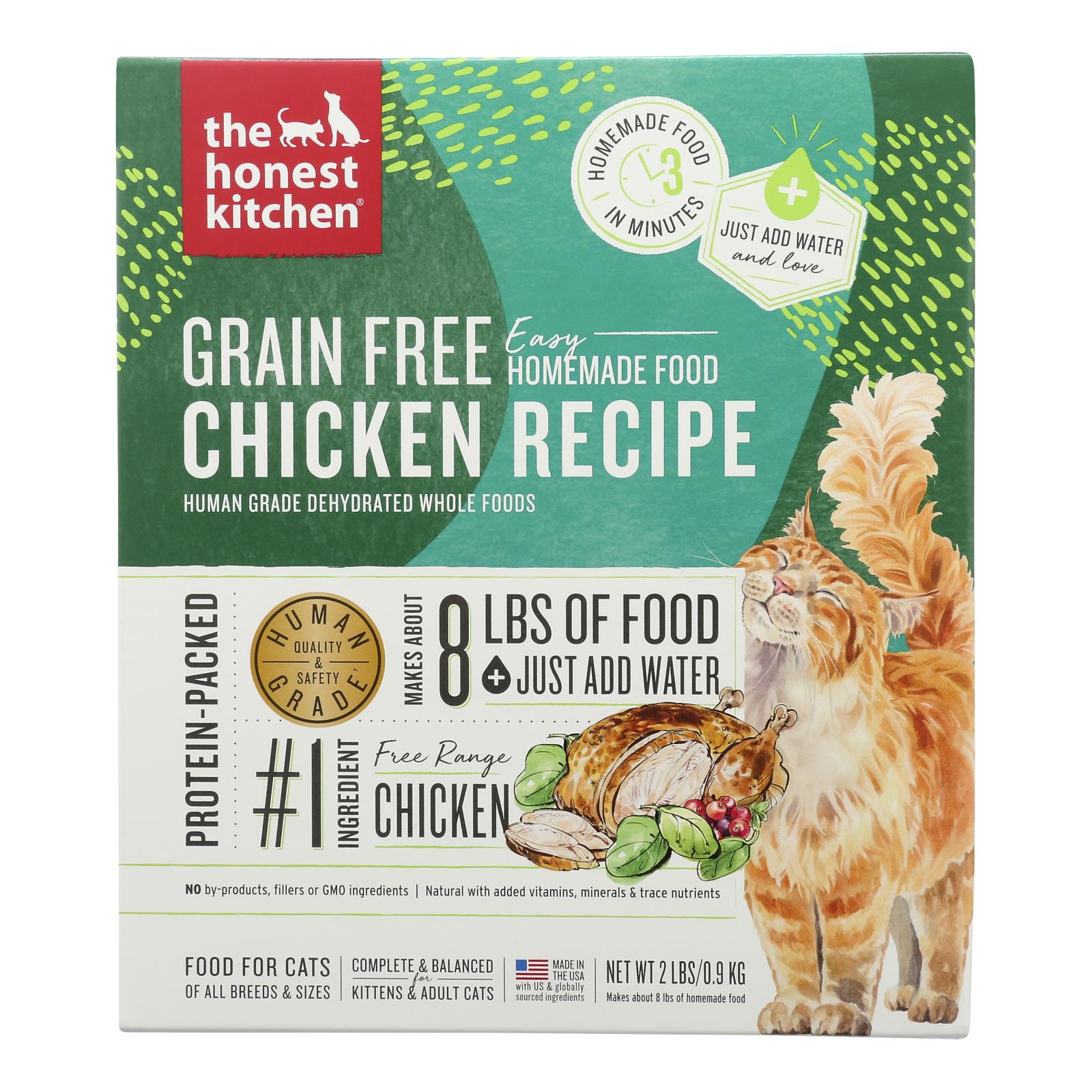 The Honest Kitchen - Cat Fd Green Fr Dehyd Chicken - Case Of 6-2 Lb