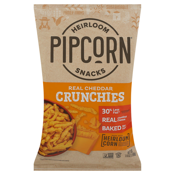 Pipcorn - Crunchies Cheddar - Case Of 12-7 Oz