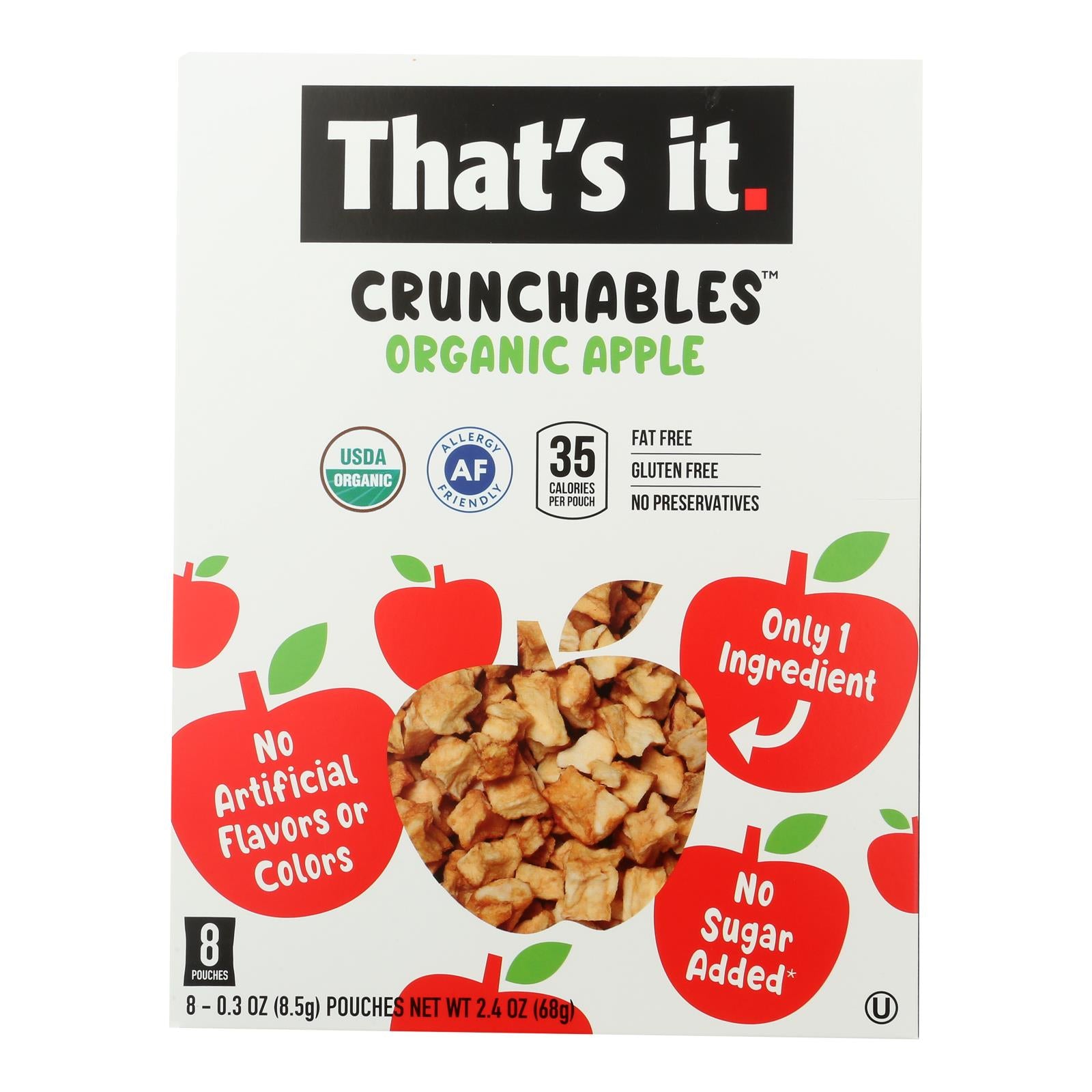 That's It - Snack Crnchbles Apples - Case of 6-2.4 OZ